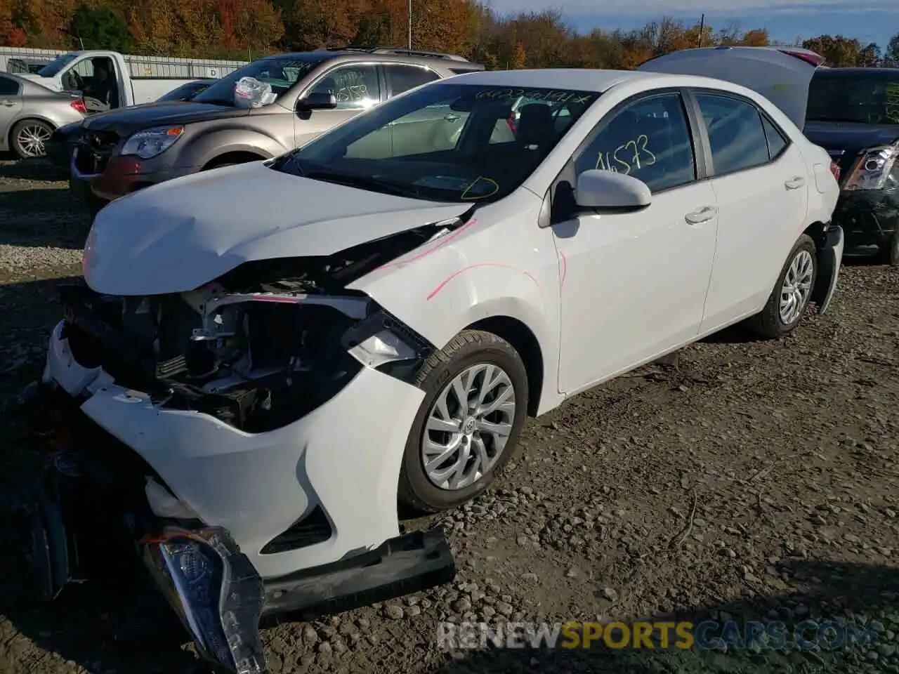 2 Photograph of a damaged car 2T1BURHE5KC229851 TOYOTA COROLLA 2019