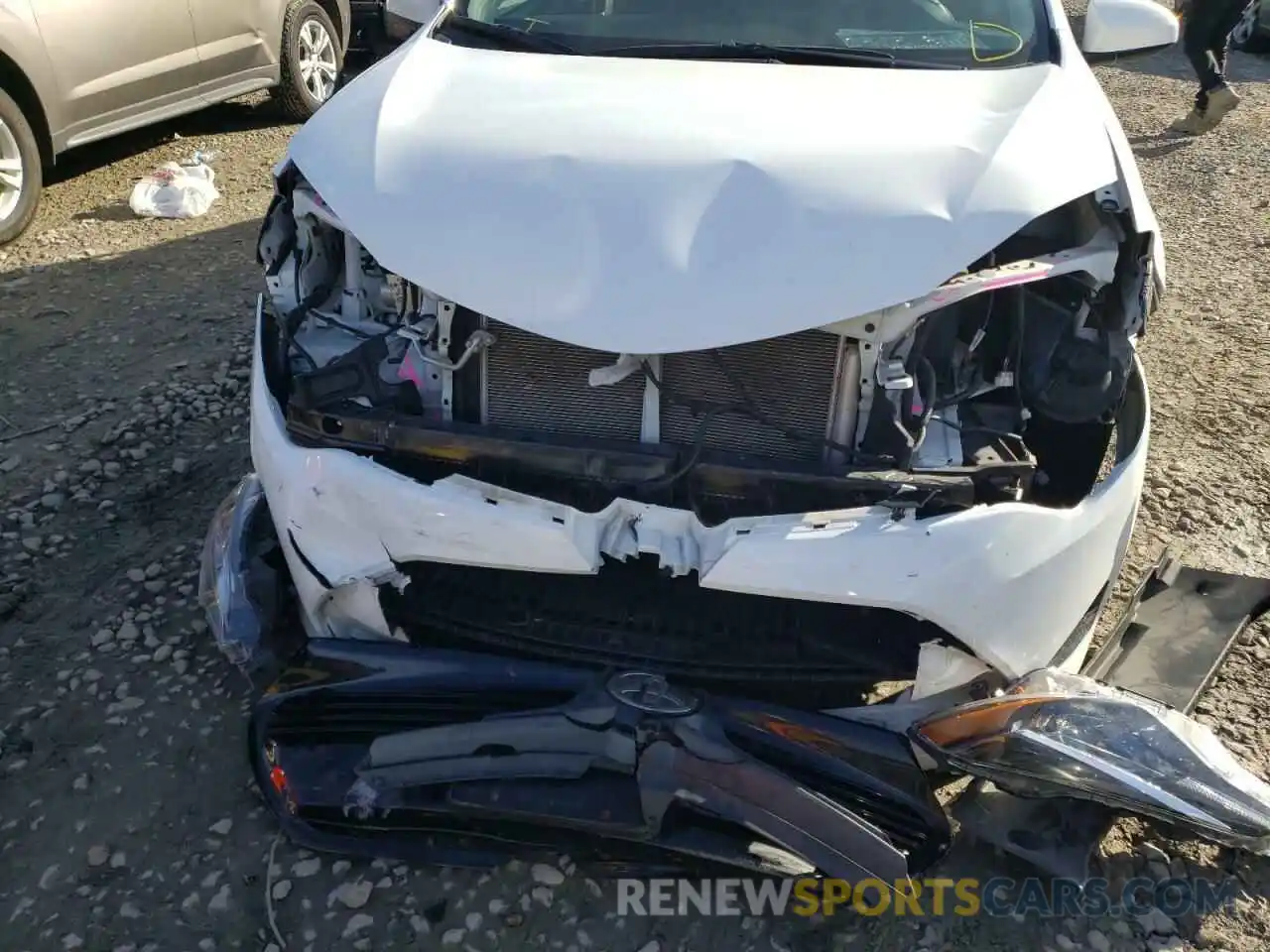 9 Photograph of a damaged car 2T1BURHE5KC229851 TOYOTA COROLLA 2019