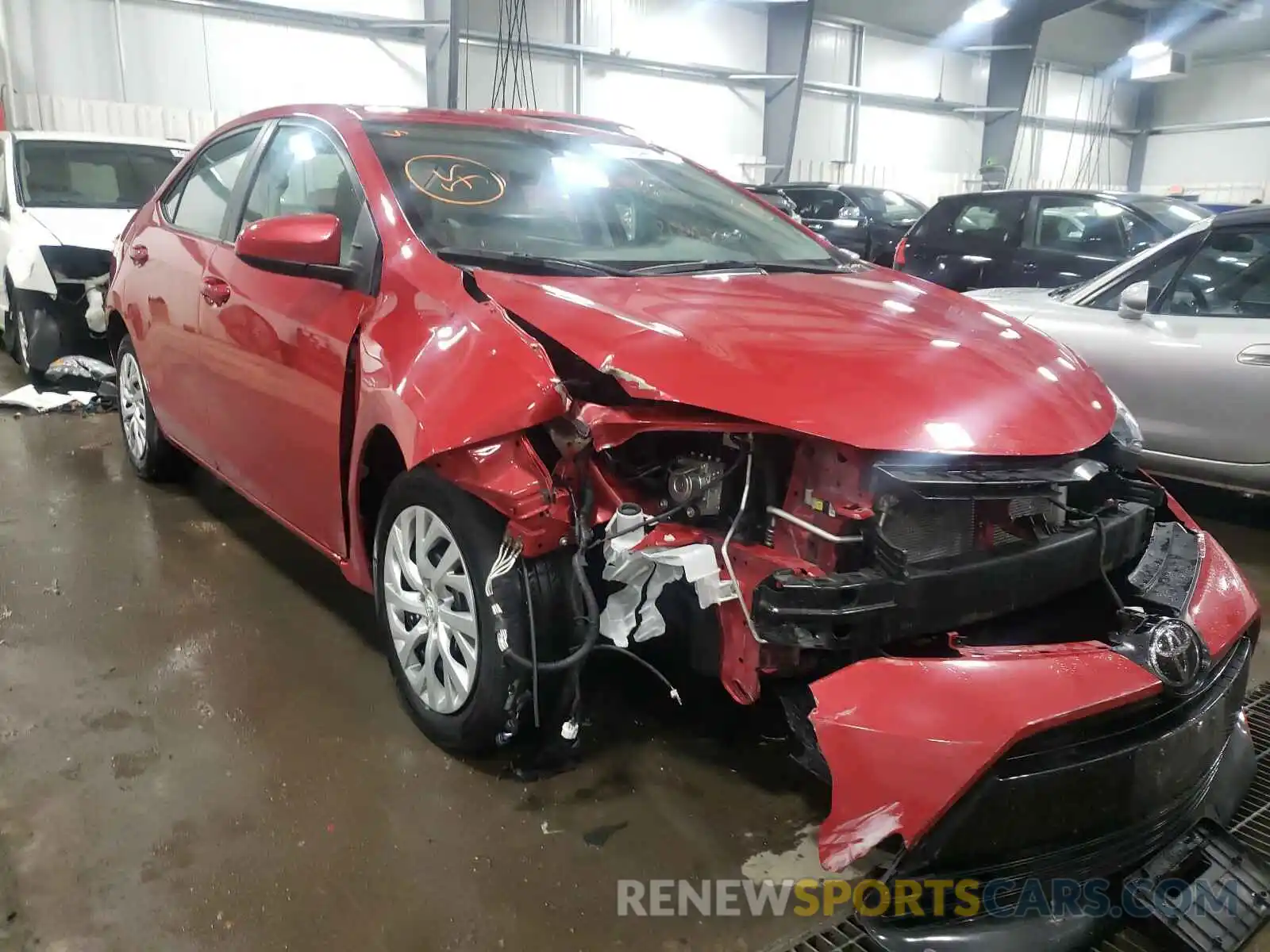 1 Photograph of a damaged car 2T1BURHE5KC229977 TOYOTA COROLLA 2019