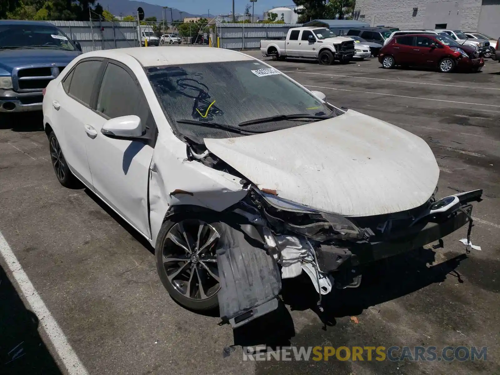 1 Photograph of a damaged car 2T1BURHE5KC230207 TOYOTA COROLLA 2019