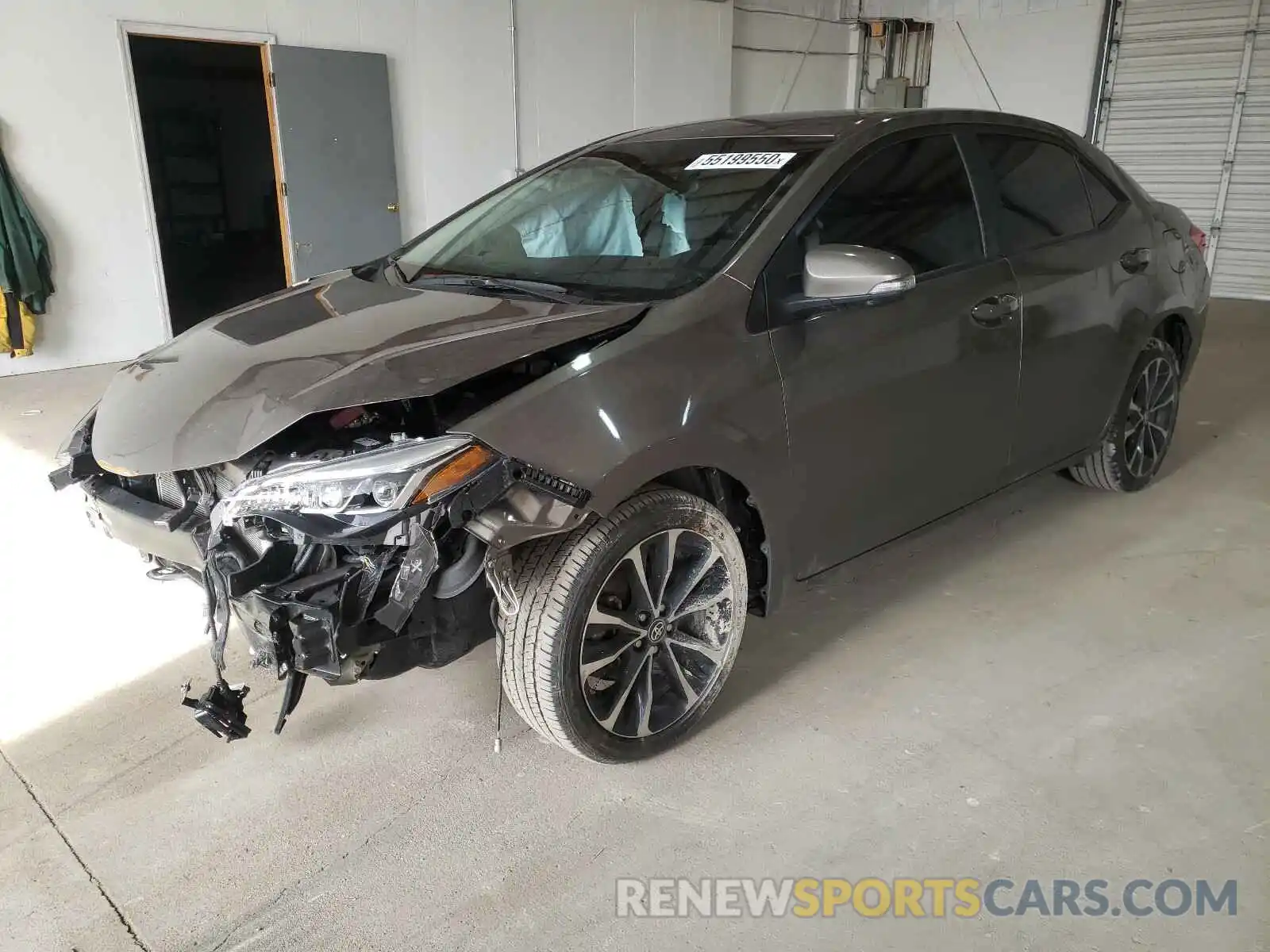 2 Photograph of a damaged car 2T1BURHE5KC230272 TOYOTA COROLLA 2019