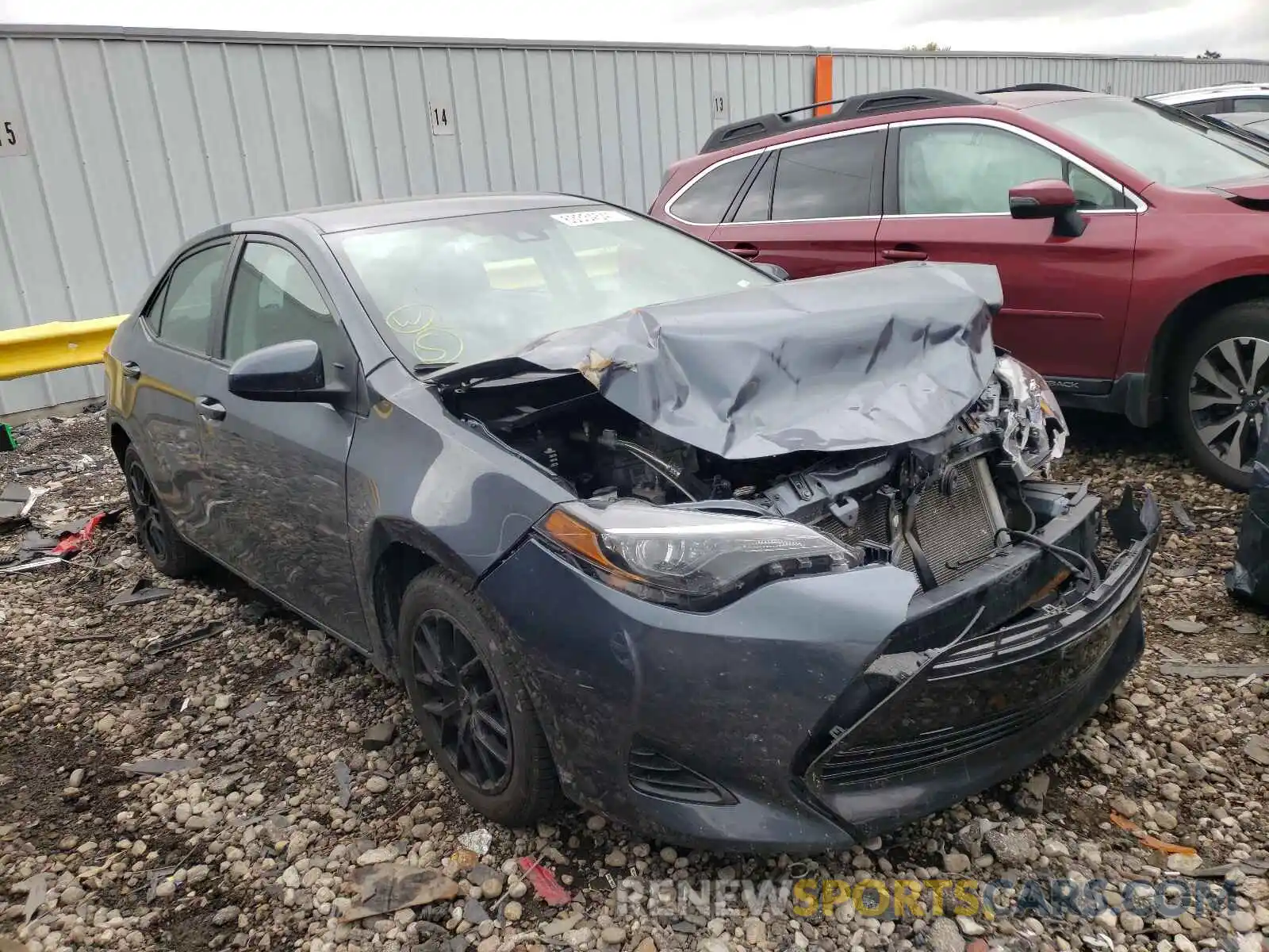 1 Photograph of a damaged car 2T1BURHE5KC230563 TOYOTA COROLLA 2019