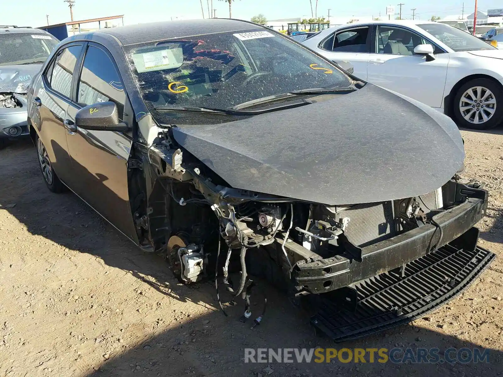 1 Photograph of a damaged car 2T1BURHE5KC232684 TOYOTA COROLLA 2019