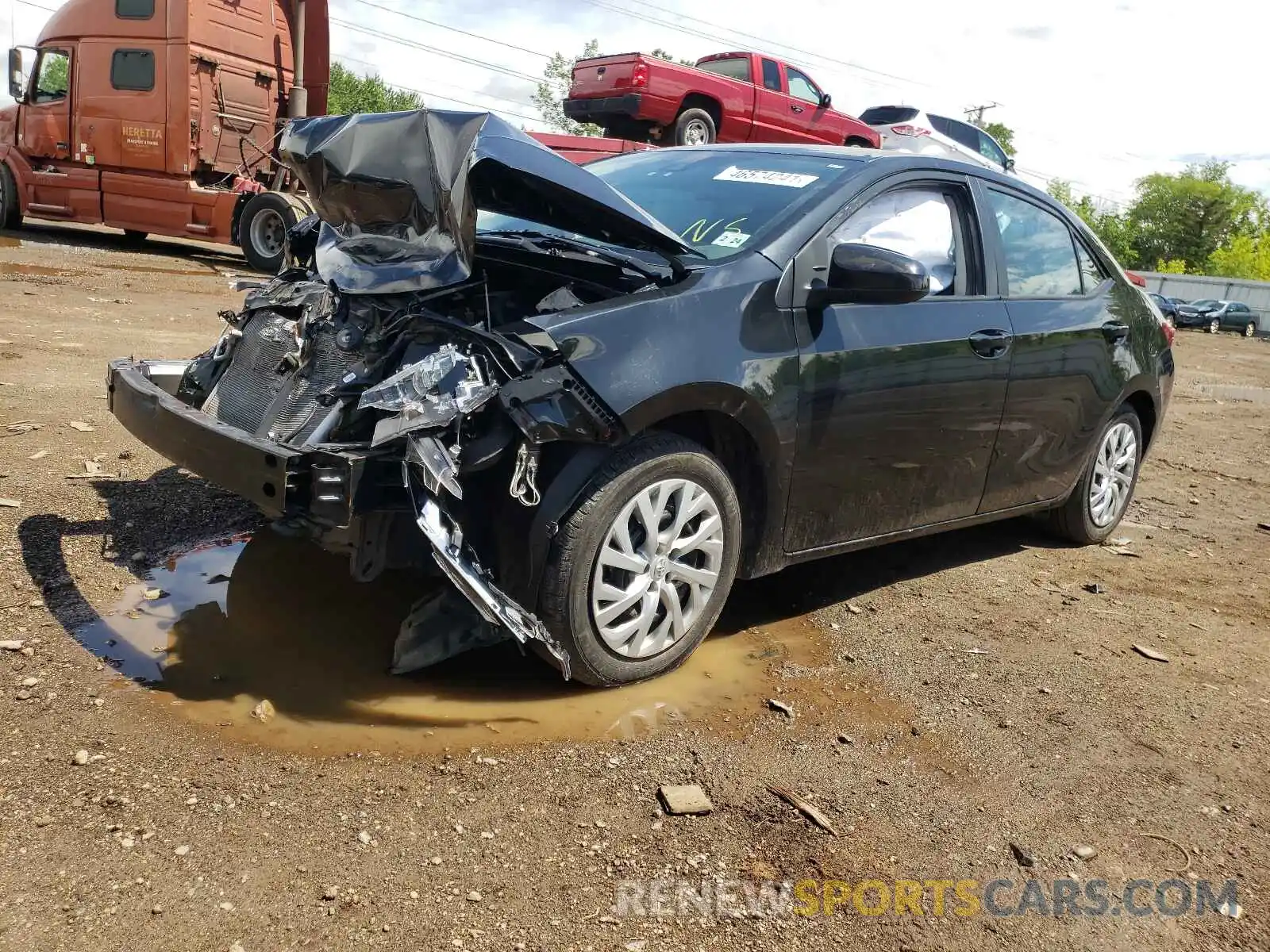 2 Photograph of a damaged car 2T1BURHE5KC233110 TOYOTA COROLLA 2019