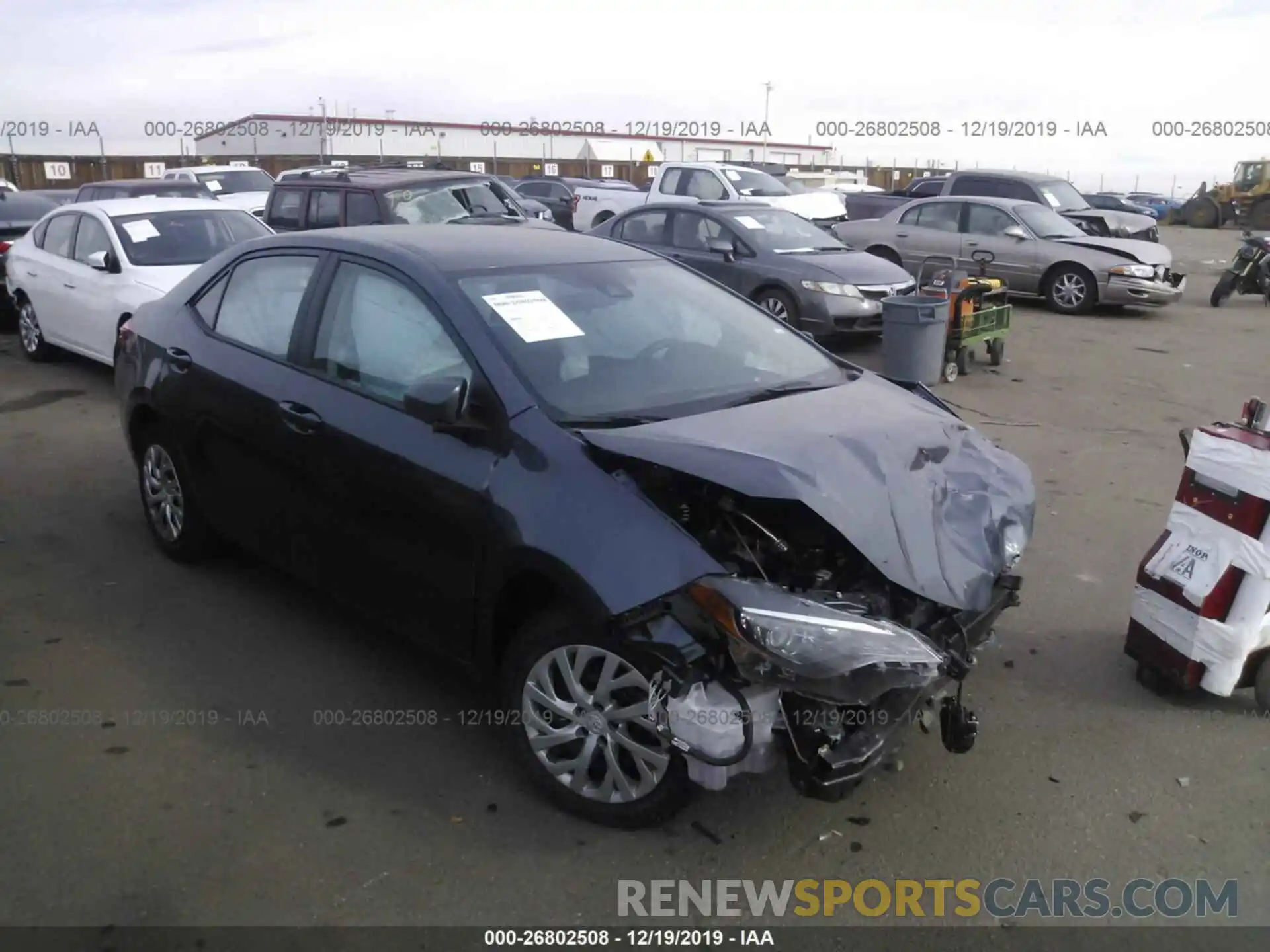 1 Photograph of a damaged car 2T1BURHE5KC233382 TOYOTA COROLLA 2019