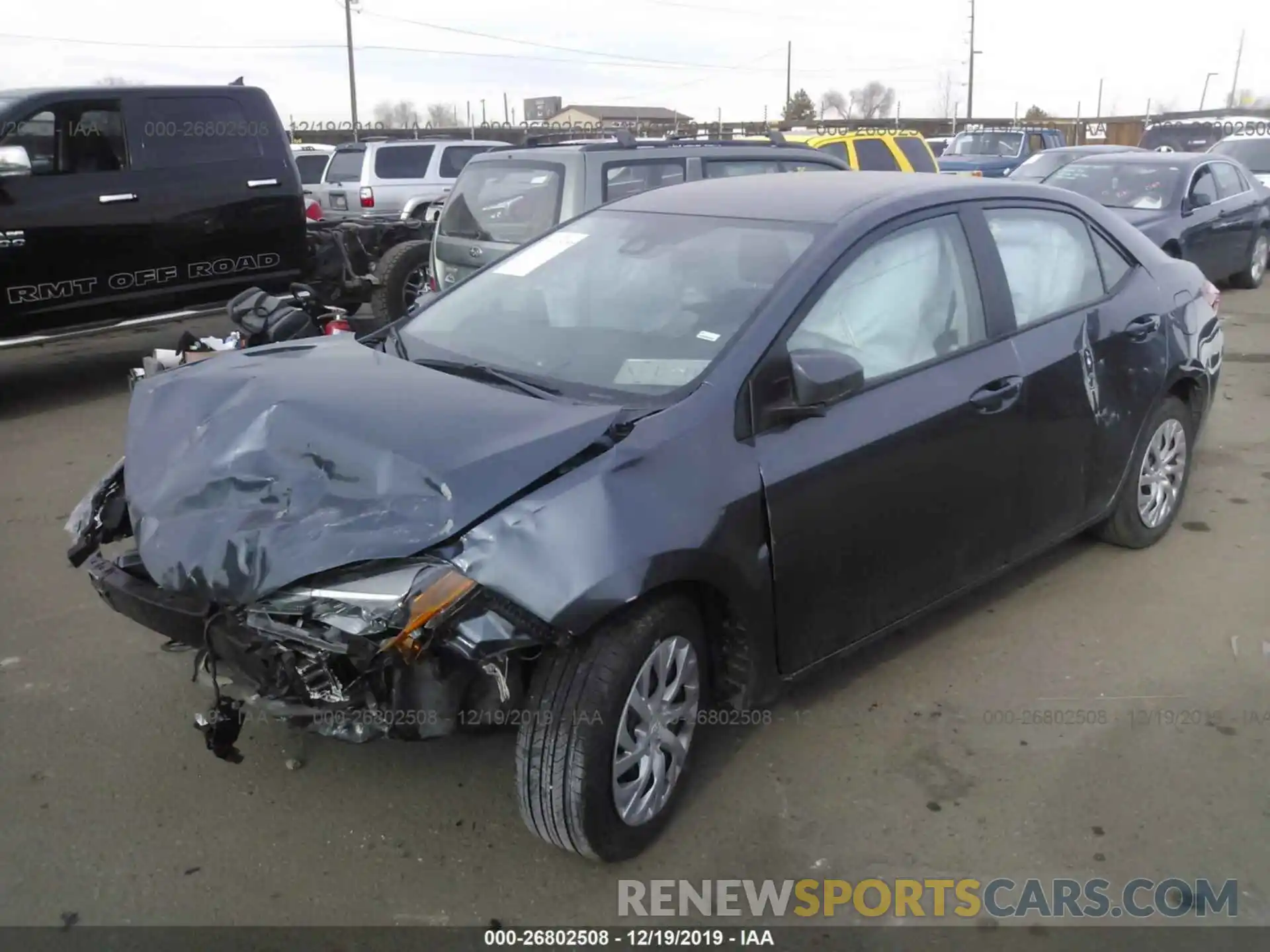 2 Photograph of a damaged car 2T1BURHE5KC233382 TOYOTA COROLLA 2019