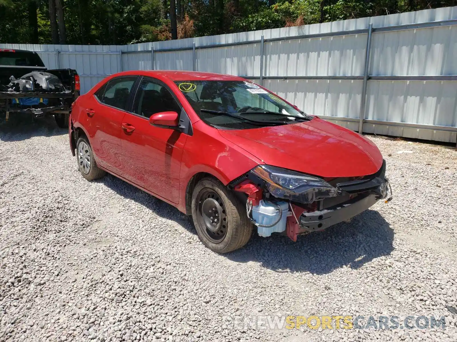 1 Photograph of a damaged car 2T1BURHE5KC234922 TOYOTA COROLLA 2019