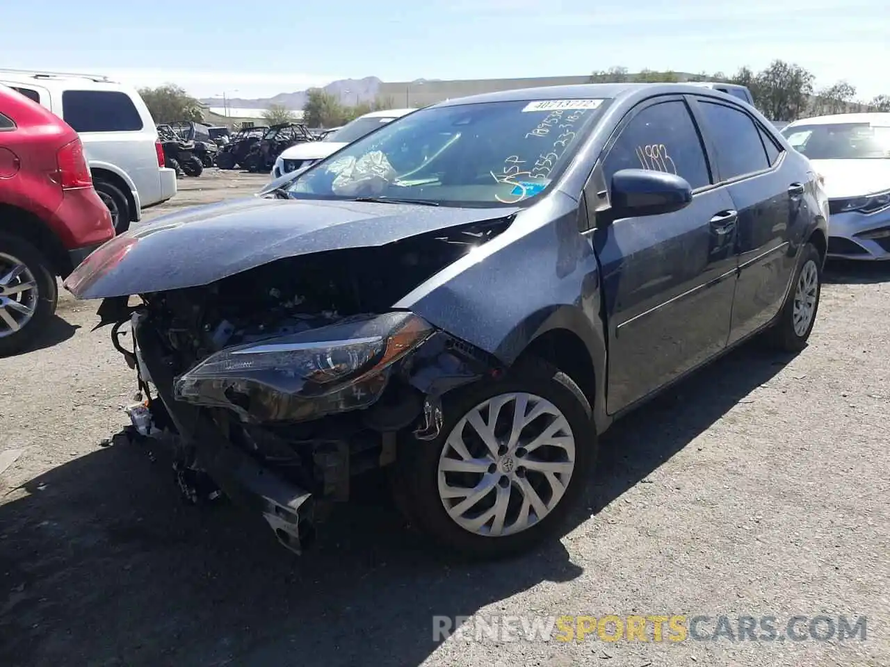 2 Photograph of a damaged car 2T1BURHE5KC235391 TOYOTA COROLLA 2019