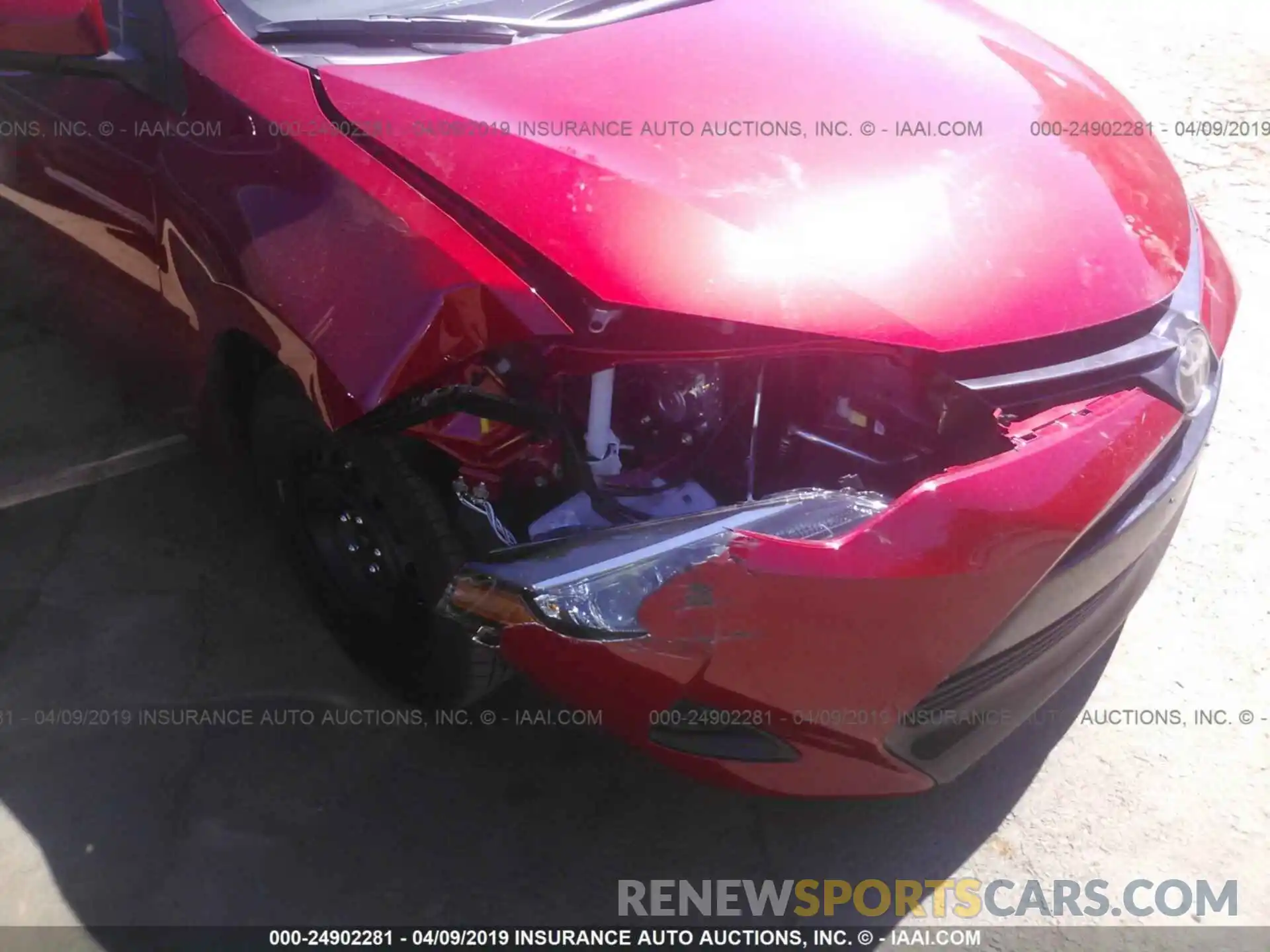 6 Photograph of a damaged car 2T1BURHE5KC235617 TOYOTA COROLLA 2019