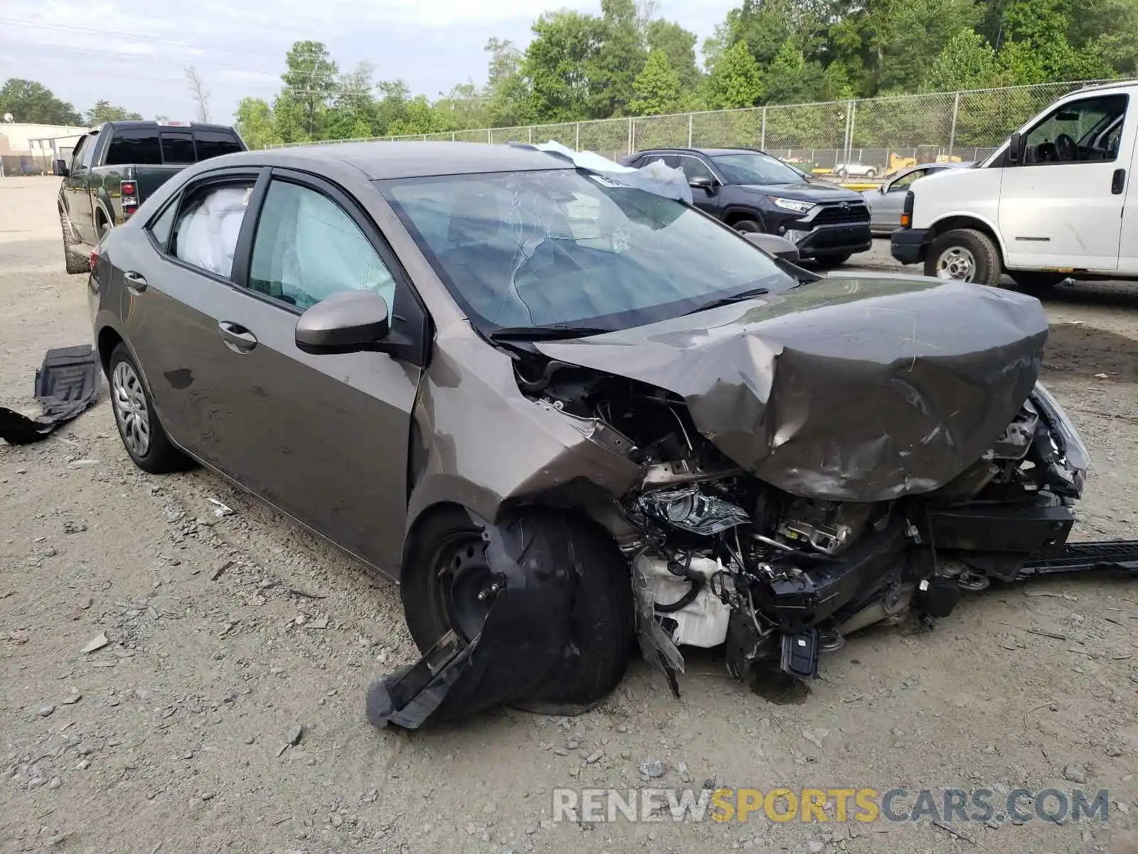 1 Photograph of a damaged car 2T1BURHE5KC235794 TOYOTA COROLLA 2019