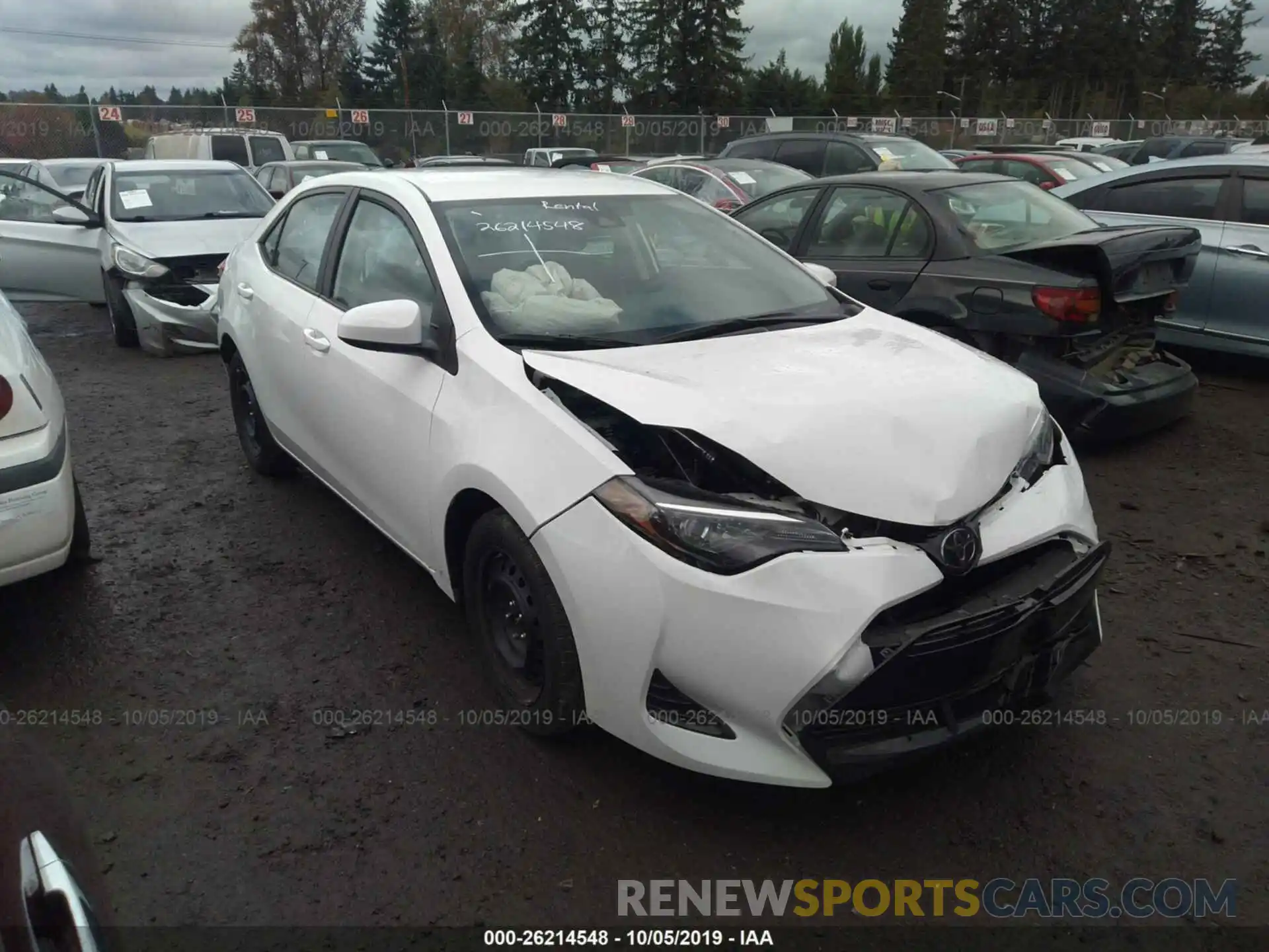 1 Photograph of a damaged car 2T1BURHE5KC235973 TOYOTA COROLLA 2019