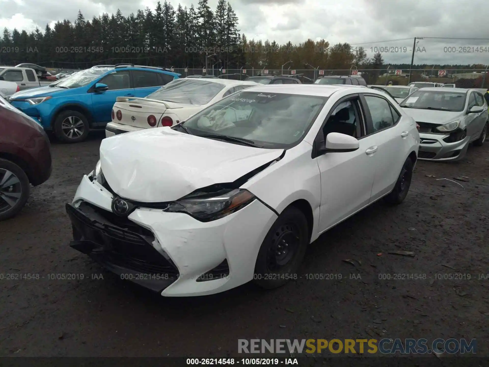 2 Photograph of a damaged car 2T1BURHE5KC235973 TOYOTA COROLLA 2019