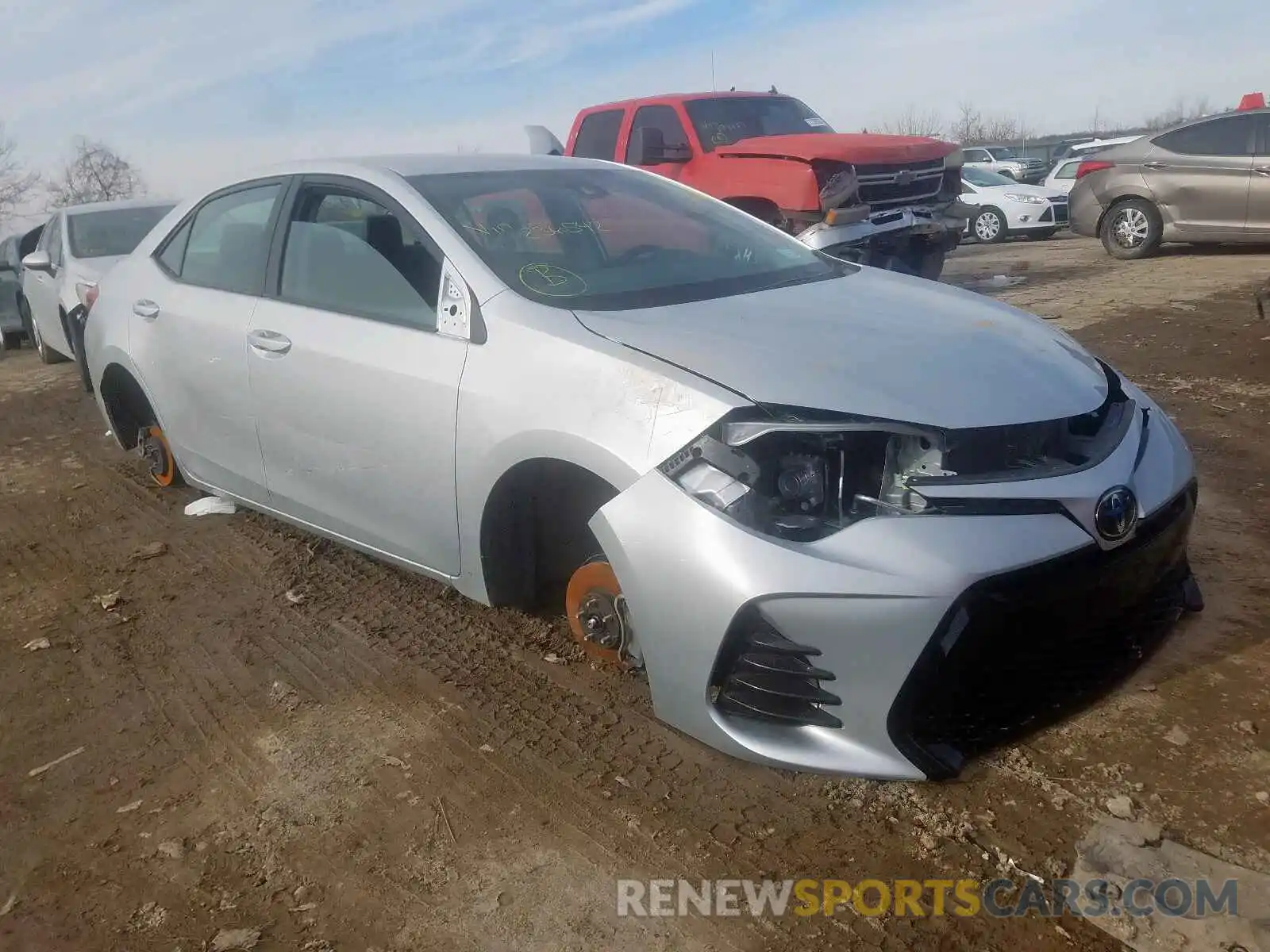 1 Photograph of a damaged car 2T1BURHE5KC236542 TOYOTA COROLLA 2019