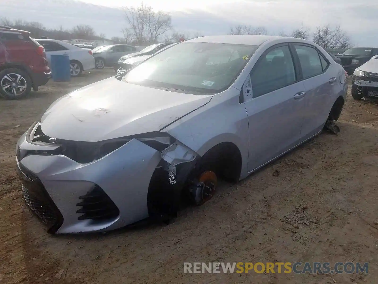 2 Photograph of a damaged car 2T1BURHE5KC236542 TOYOTA COROLLA 2019