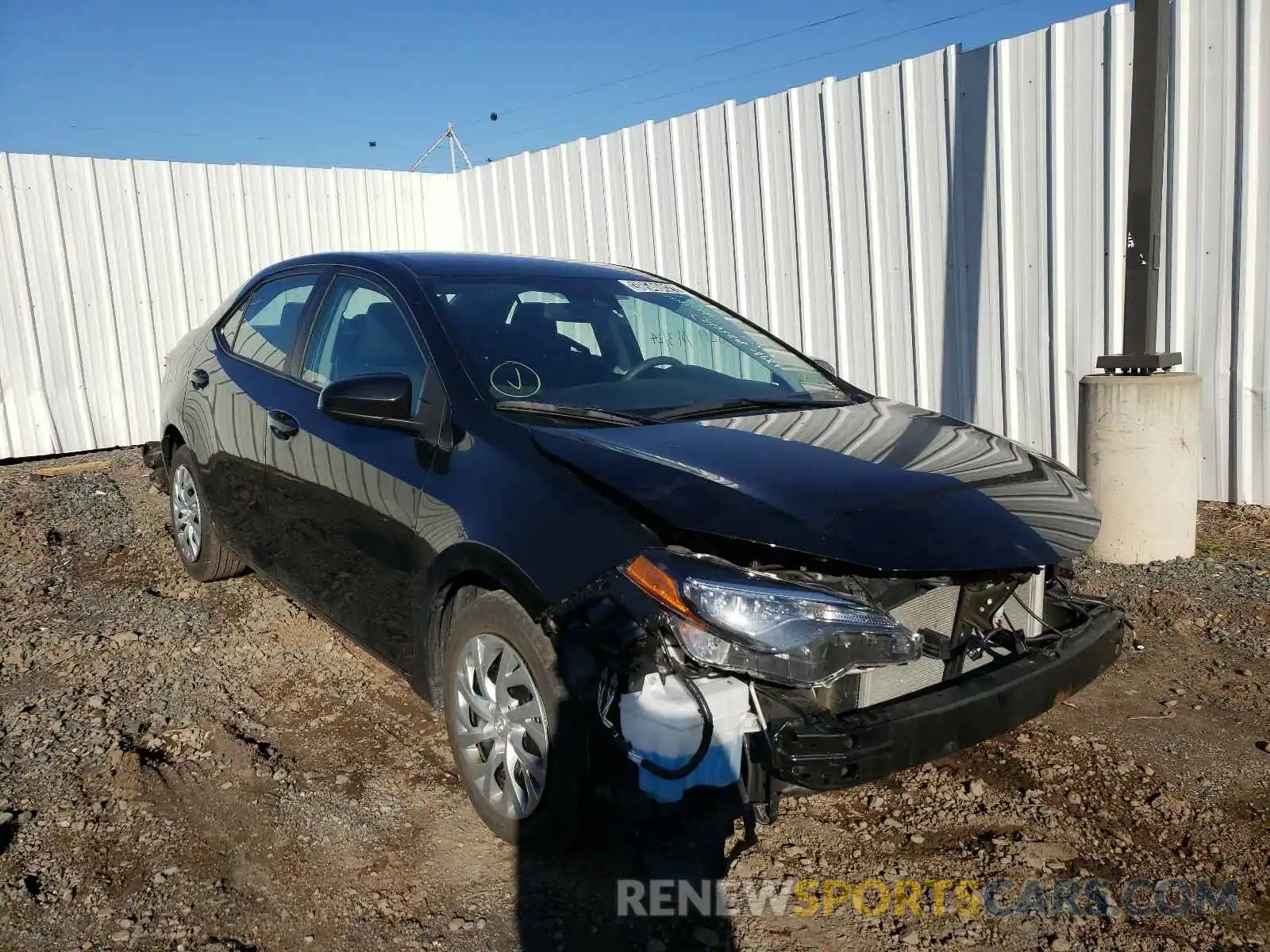 1 Photograph of a damaged car 2T1BURHE5KC237433 TOYOTA COROLLA 2019