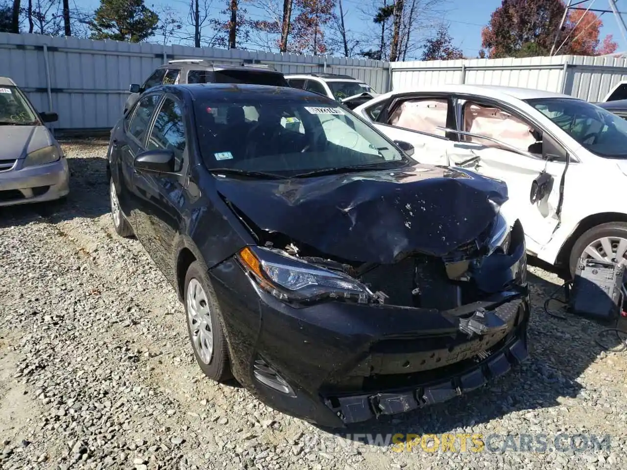 1 Photograph of a damaged car 2T1BURHE5KC238162 TOYOTA COROLLA 2019