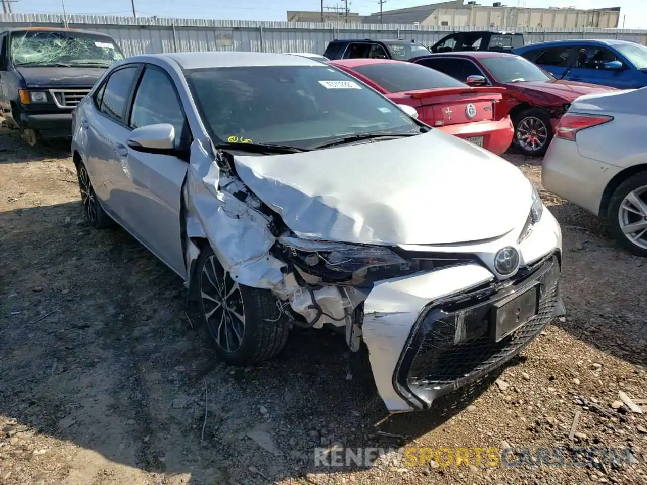 1 Photograph of a damaged car 2T1BURHE5KC238517 TOYOTA COROLLA 2019