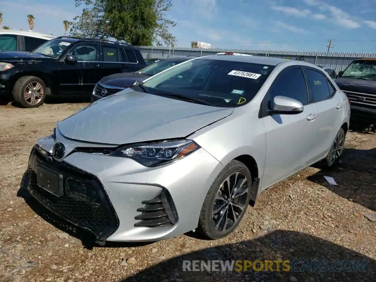 2 Photograph of a damaged car 2T1BURHE5KC238517 TOYOTA COROLLA 2019