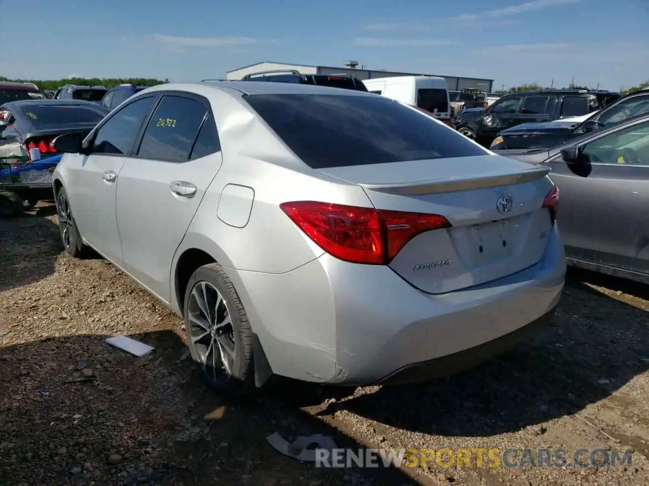 3 Photograph of a damaged car 2T1BURHE5KC238517 TOYOTA COROLLA 2019