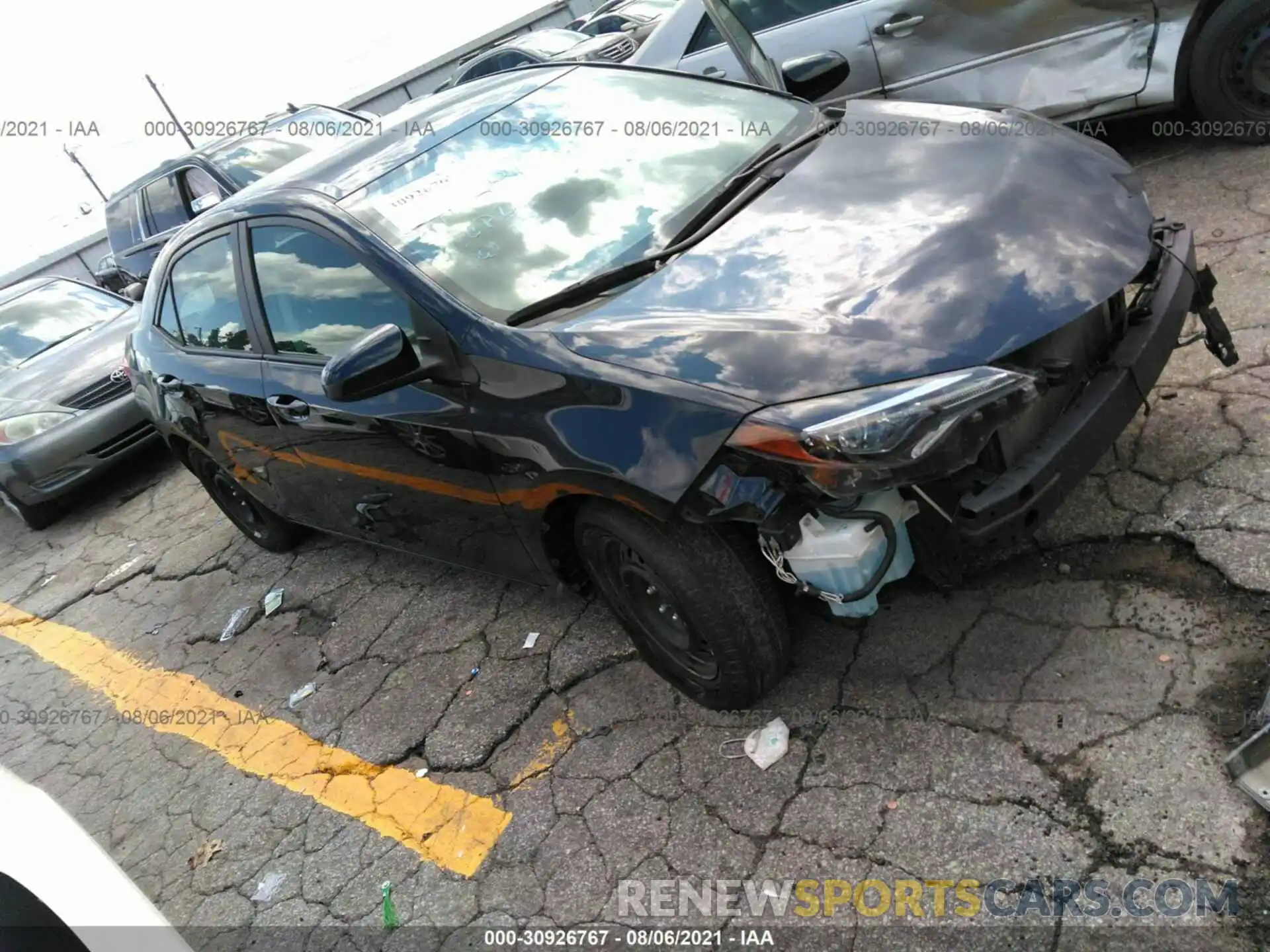 1 Photograph of a damaged car 2T1BURHE5KC238534 TOYOTA COROLLA 2019