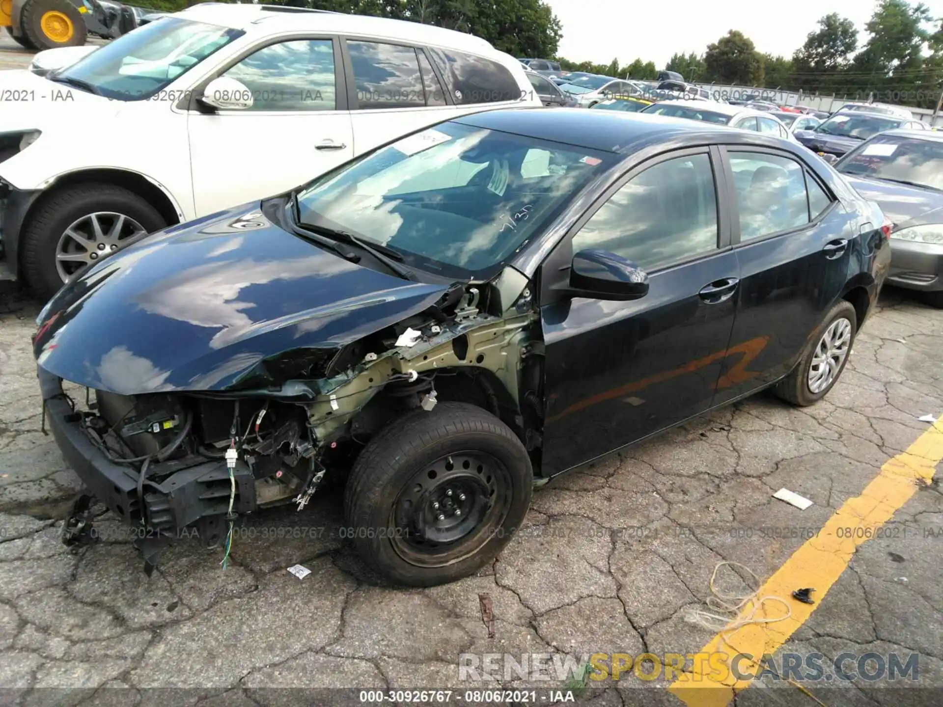 2 Photograph of a damaged car 2T1BURHE5KC238534 TOYOTA COROLLA 2019