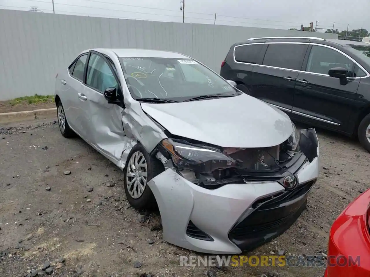 1 Photograph of a damaged car 2T1BURHE5KC239229 TOYOTA COROLLA 2019