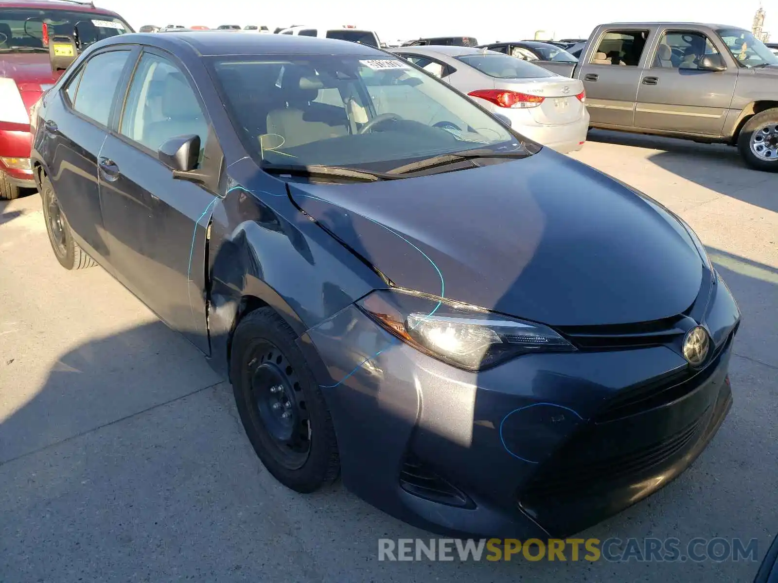 1 Photograph of a damaged car 2T1BURHE5KC240493 TOYOTA COROLLA 2019