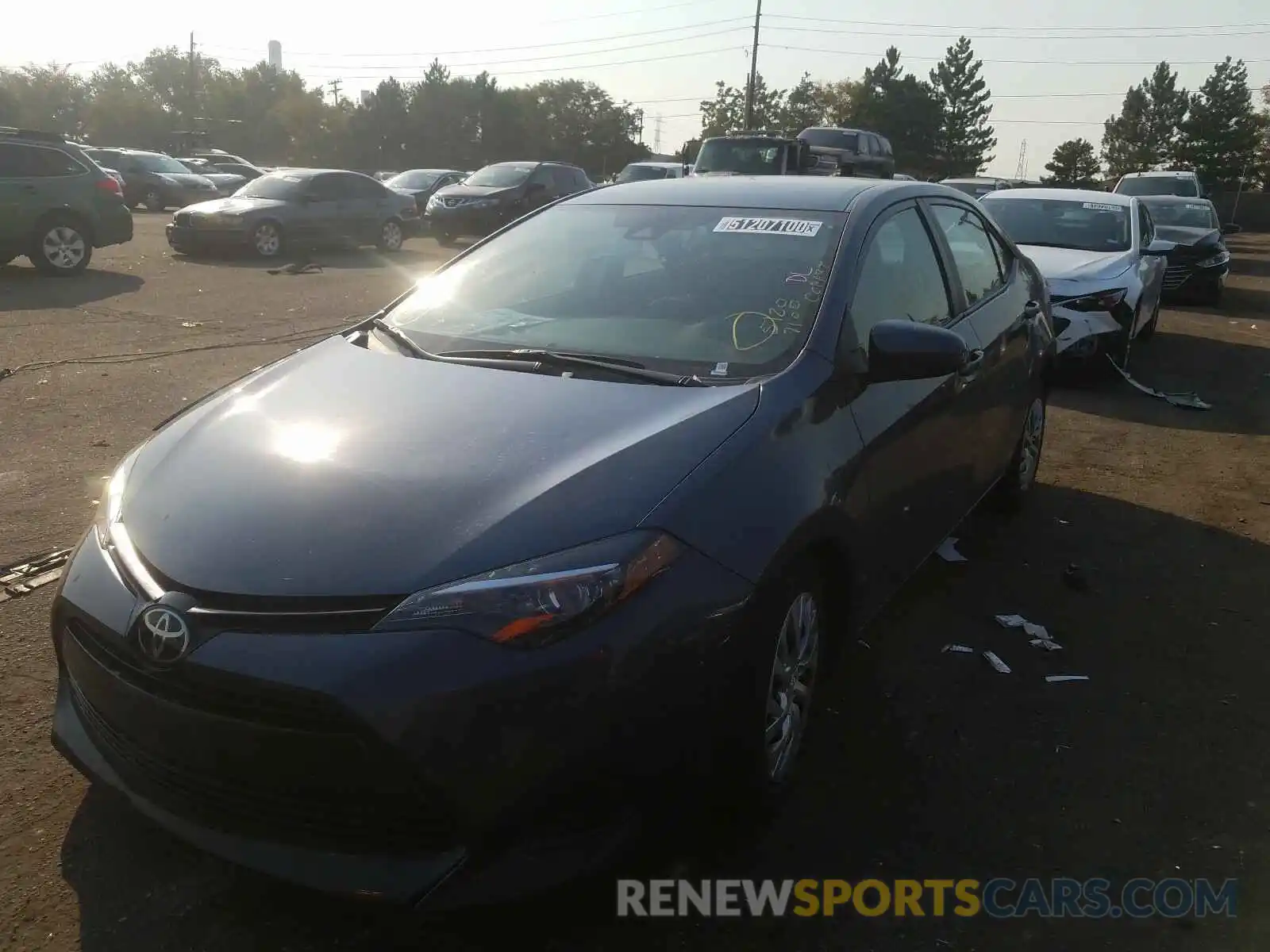 2 Photograph of a damaged car 2T1BURHE5KC240865 TOYOTA COROLLA 2019