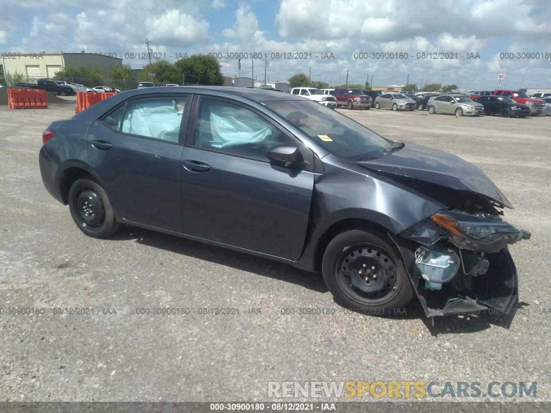 1 Photograph of a damaged car 2T1BURHE5KC242051 TOYOTA COROLLA 2019