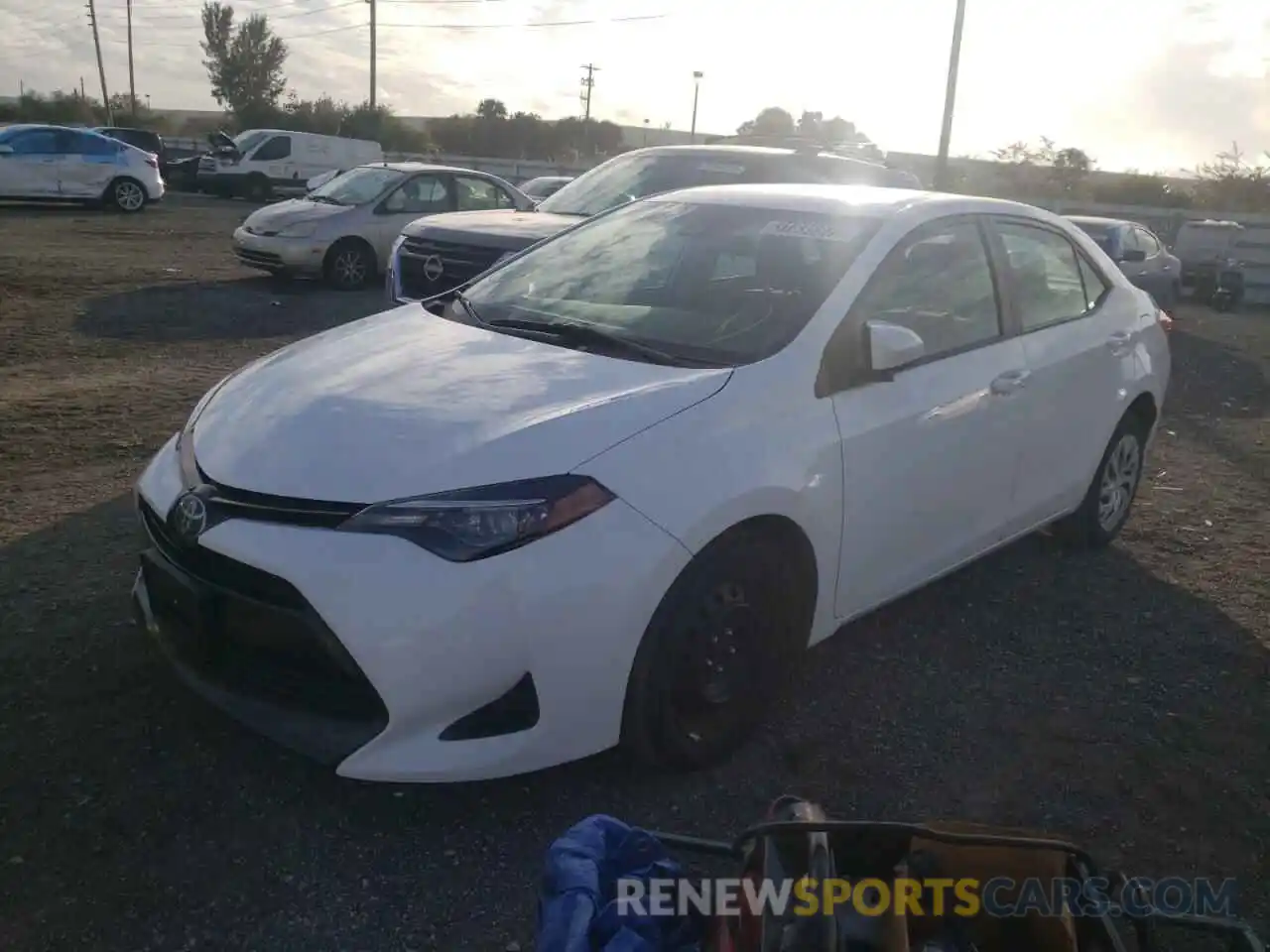 2 Photograph of a damaged car 2T1BURHE5KC242308 TOYOTA COROLLA 2019