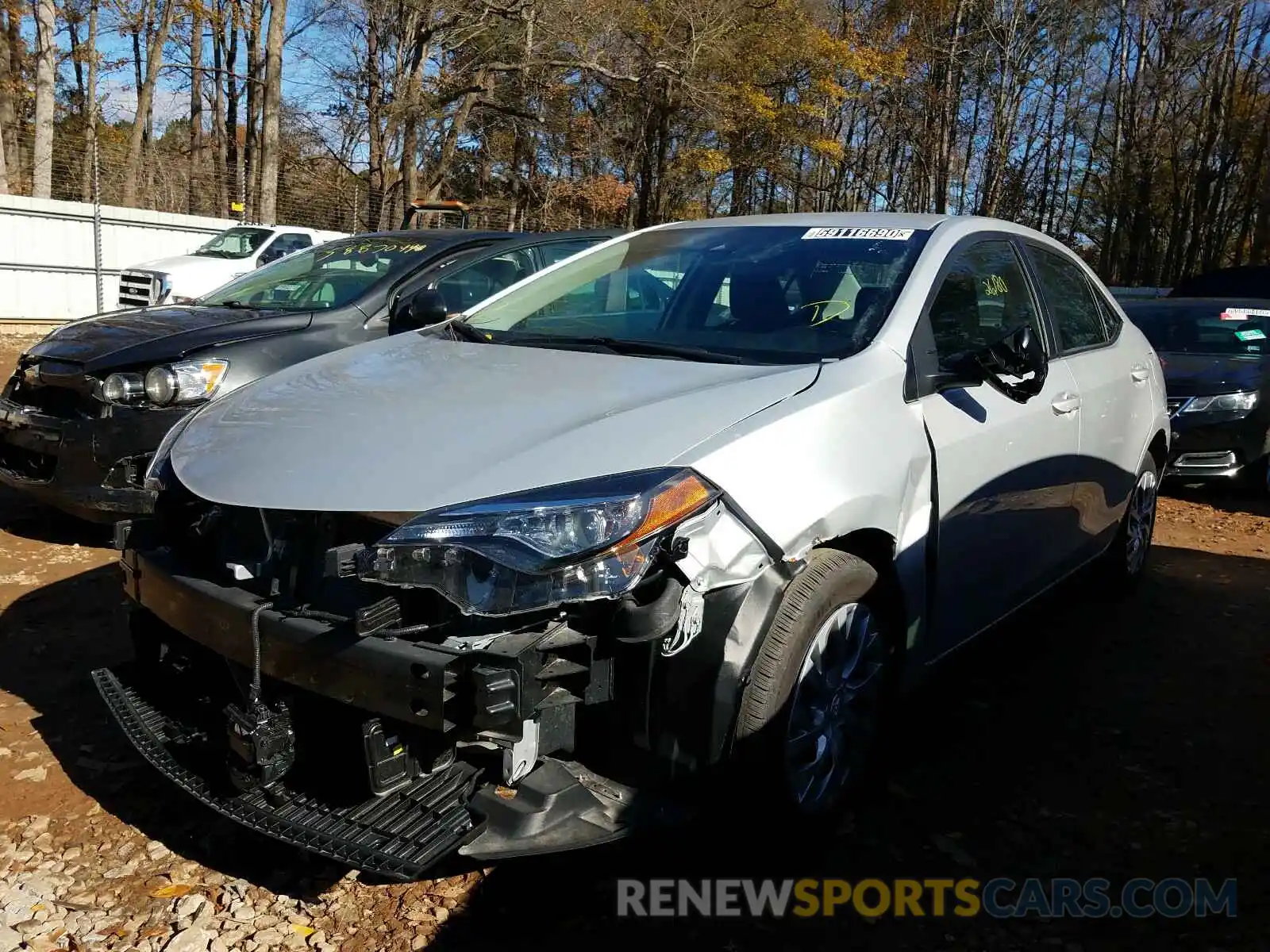 2 Photograph of a damaged car 2T1BURHE5KC242499 TOYOTA COROLLA 2019