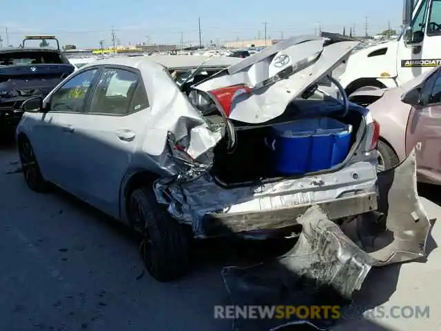 3 Photograph of a damaged car 2T1BURHE5KC242518 TOYOTA COROLLA 2019