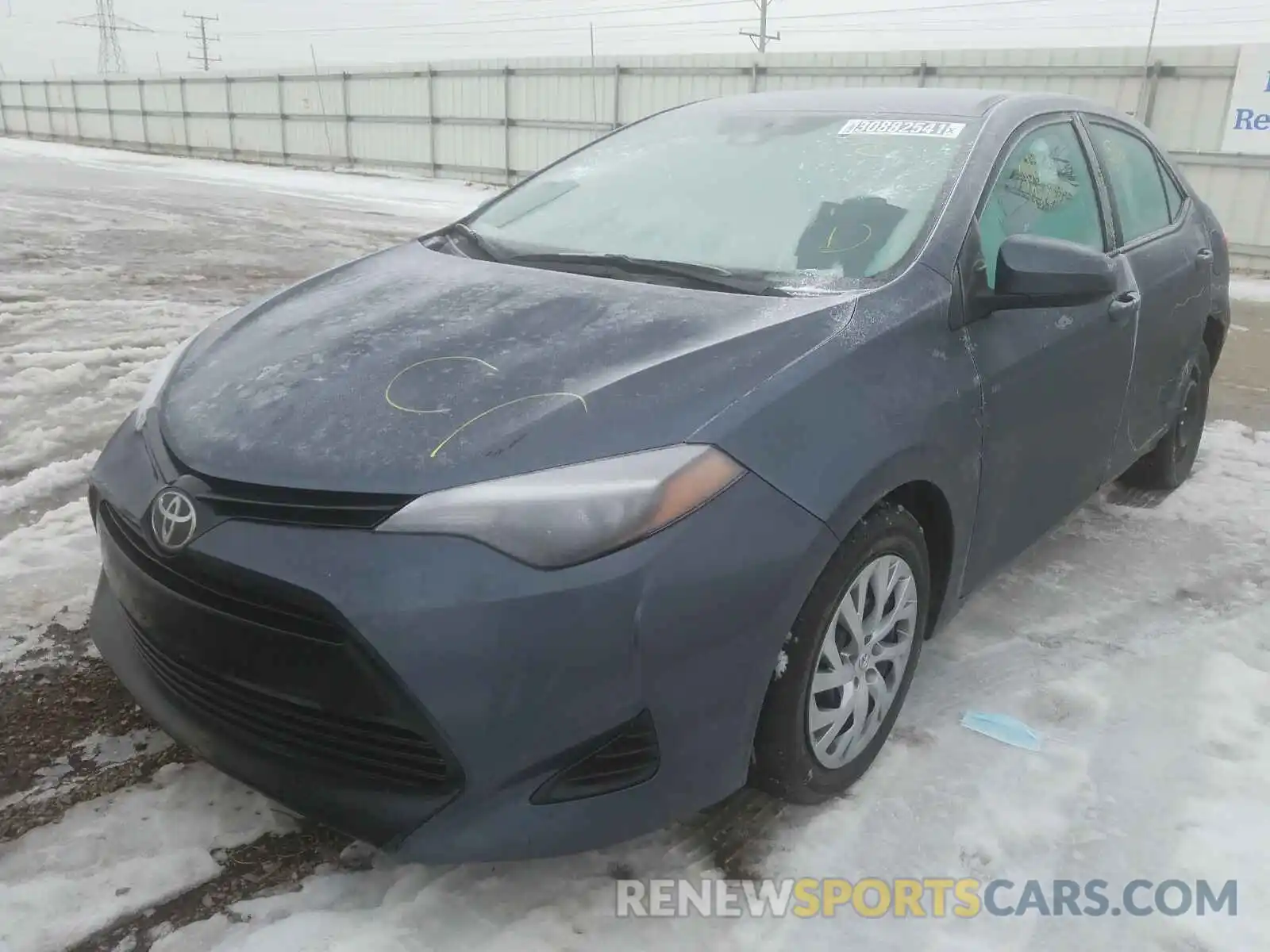 2 Photograph of a damaged car 2T1BURHE5KC243149 TOYOTA COROLLA 2019