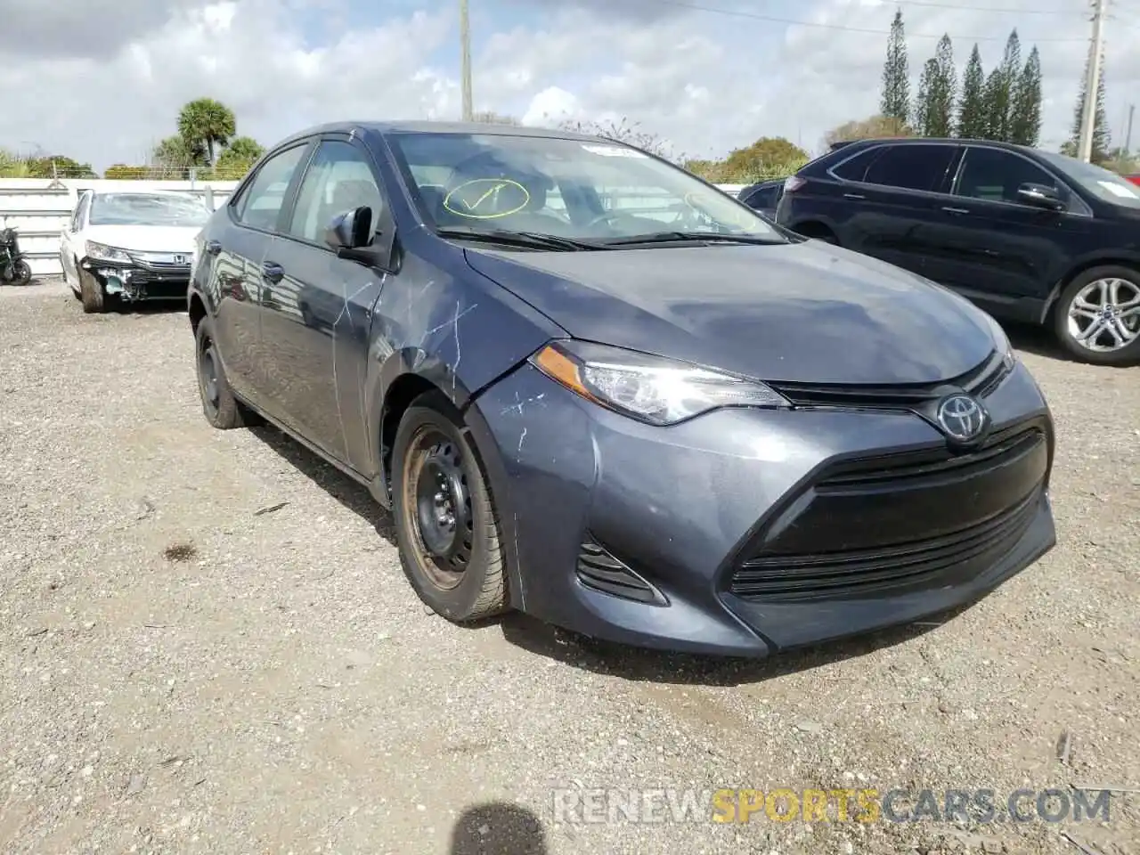 1 Photograph of a damaged car 2T1BURHE5KC243216 TOYOTA COROLLA 2019