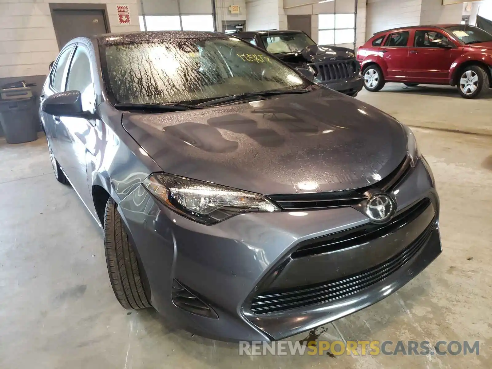 1 Photograph of a damaged car 2T1BURHE5KC243281 TOYOTA COROLLA 2019