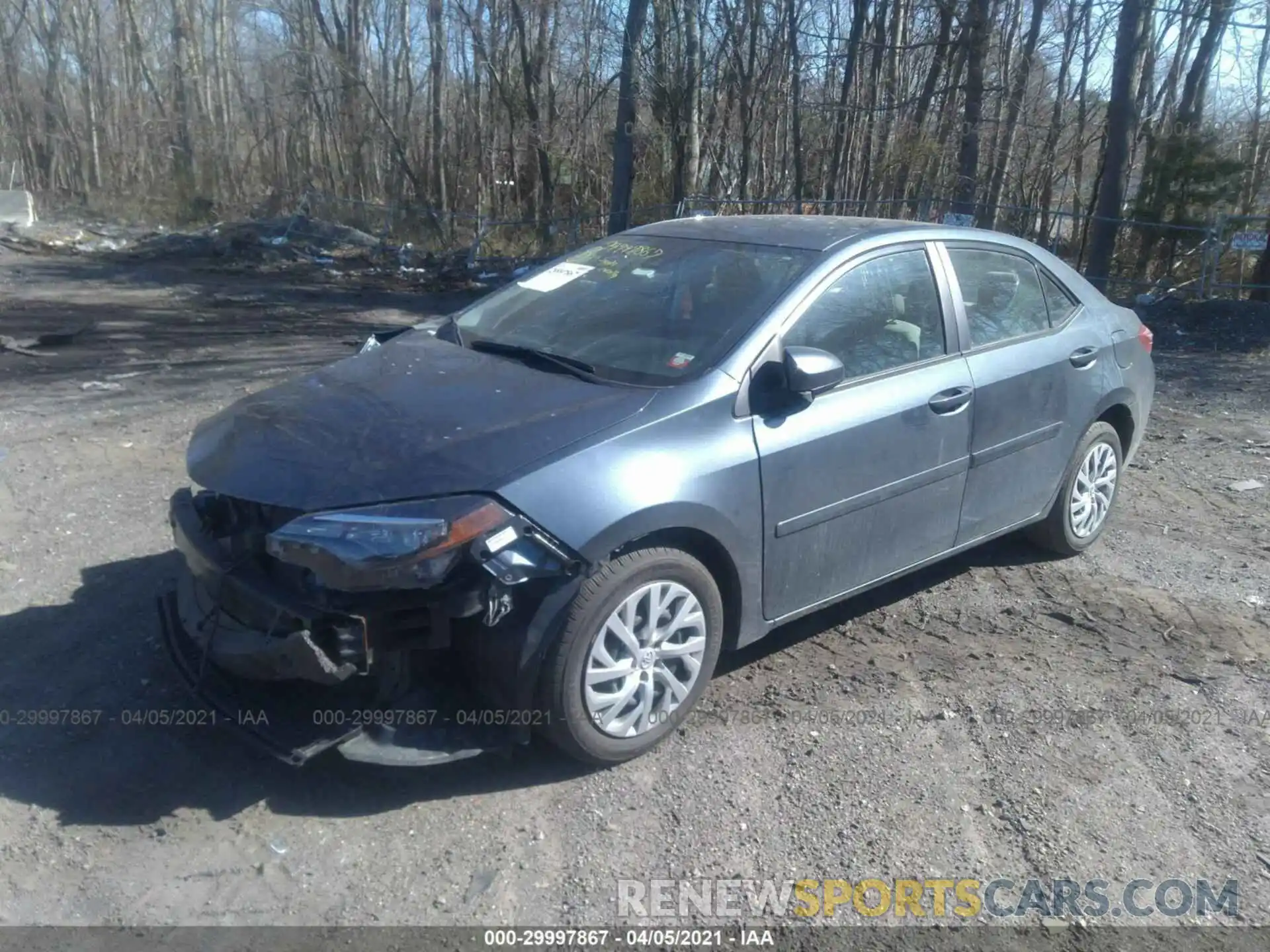 2 Photograph of a damaged car 2T1BURHE5KC243748 TOYOTA COROLLA 2019