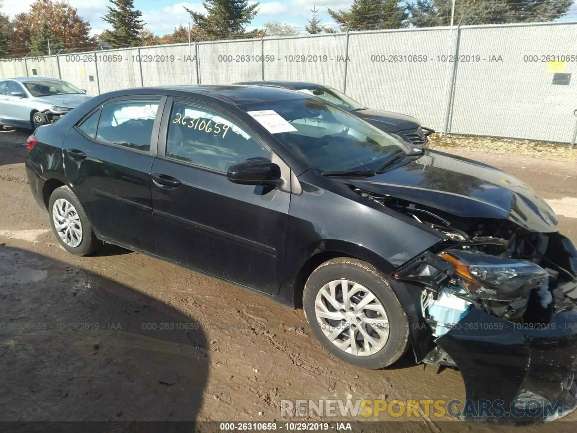 1 Photograph of a damaged car 2T1BURHE5KC244253 TOYOTA COROLLA 2019