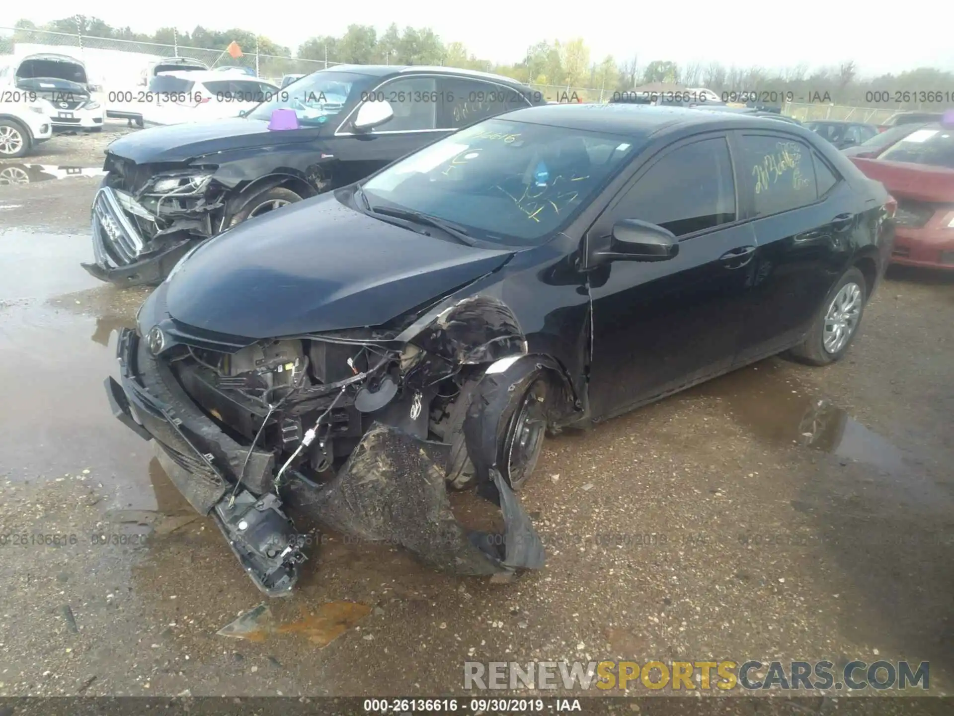 2 Photograph of a damaged car 2T1BURHE5KC244303 TOYOTA COROLLA 2019