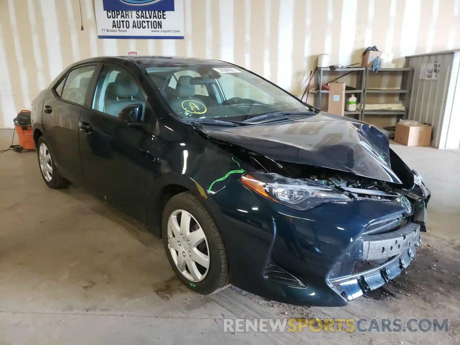 1 Photograph of a damaged car 2T1BURHE5KC244527 TOYOTA COROLLA 2019