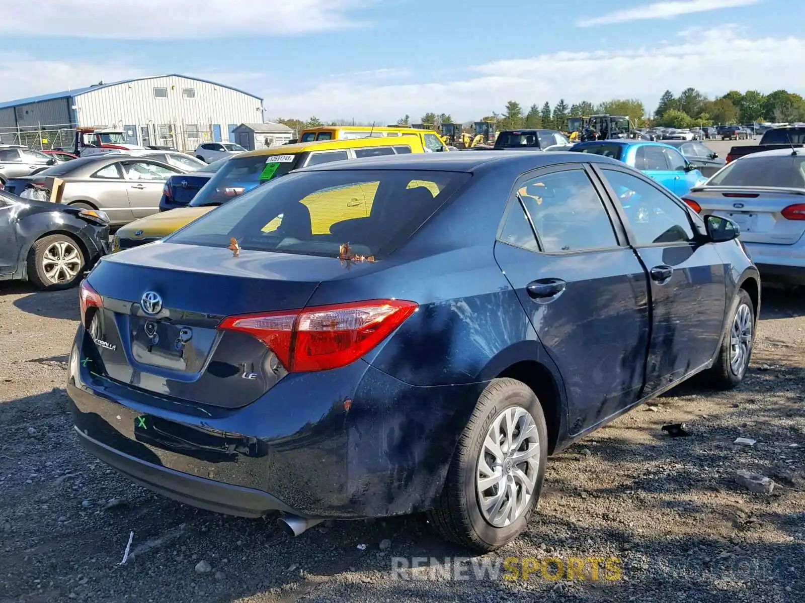 4 Photograph of a damaged car 2T1BURHE5KC244592 TOYOTA COROLLA 2019