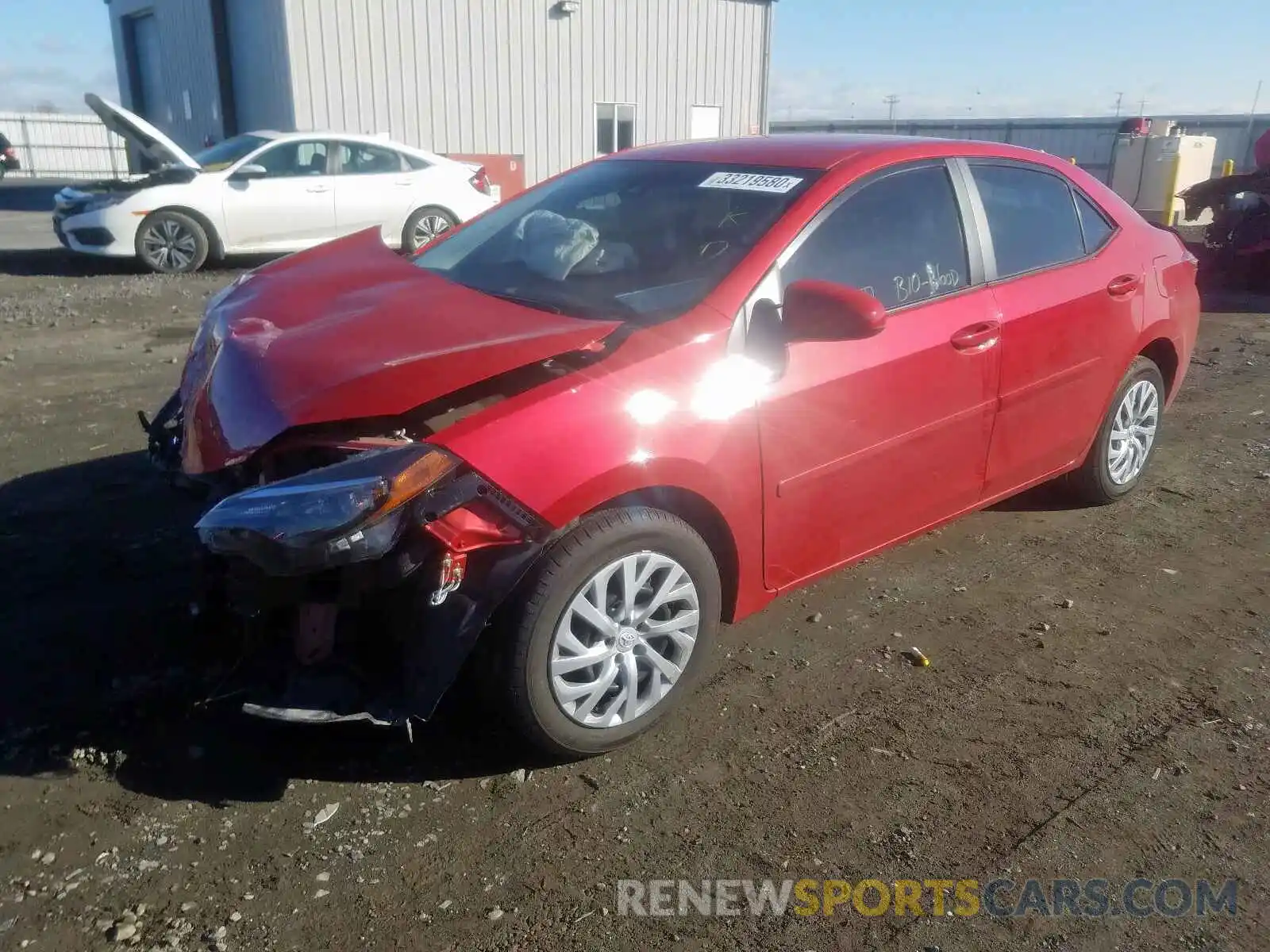 2 Photograph of a damaged car 2T1BURHE5KC245564 TOYOTA COROLLA 2019