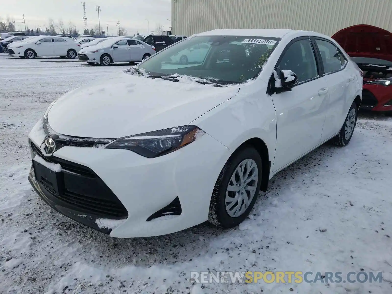 2 Photograph of a damaged car 2T1BURHE5KC245869 TOYOTA COROLLA 2019