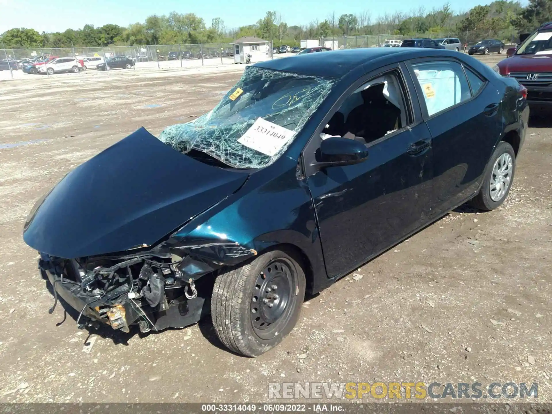 2 Photograph of a damaged car 2T1BURHE5KC245905 TOYOTA COROLLA 2019