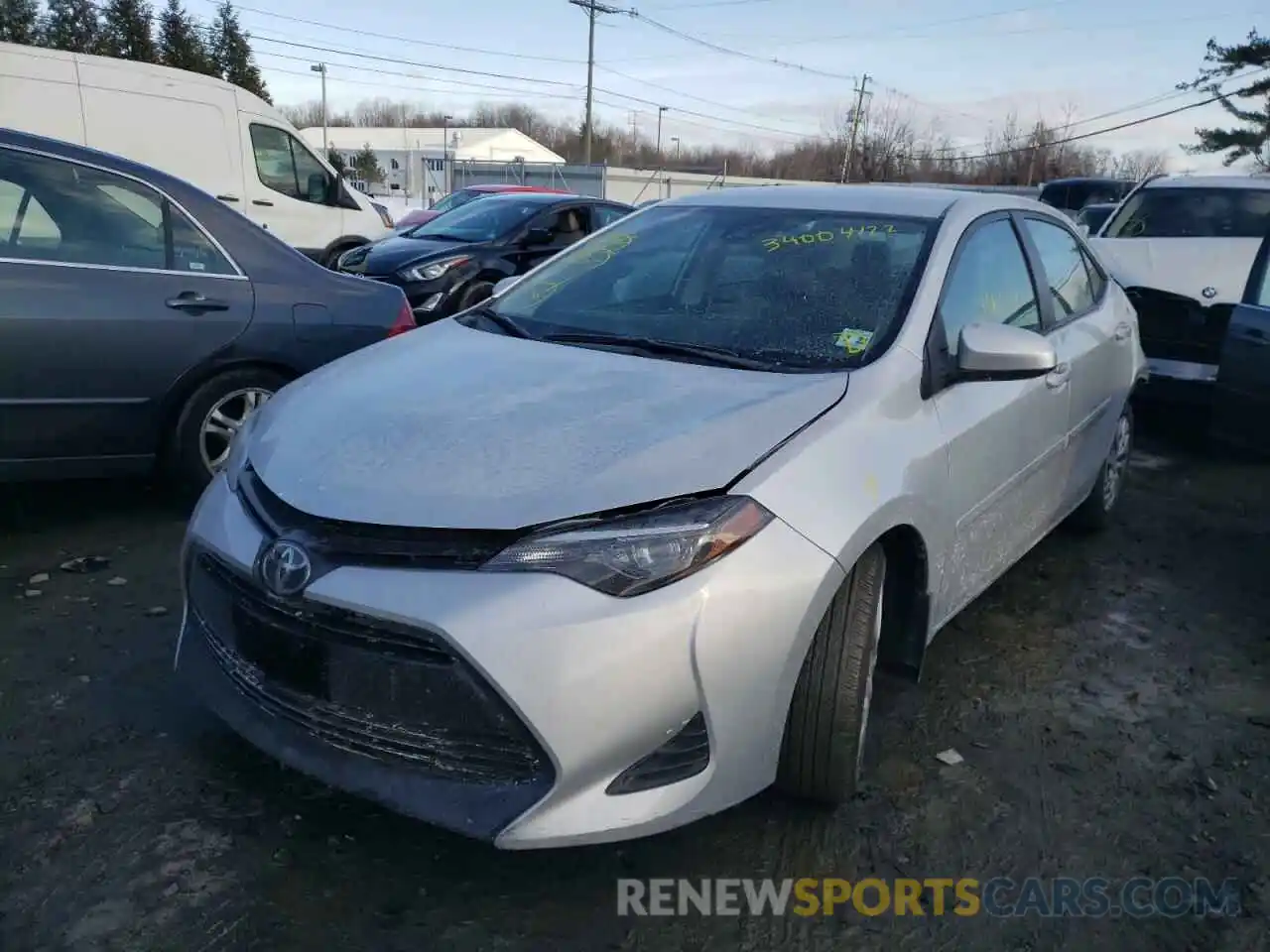 2 Photograph of a damaged car 2T1BURHE5KC246357 TOYOTA COROLLA 2019