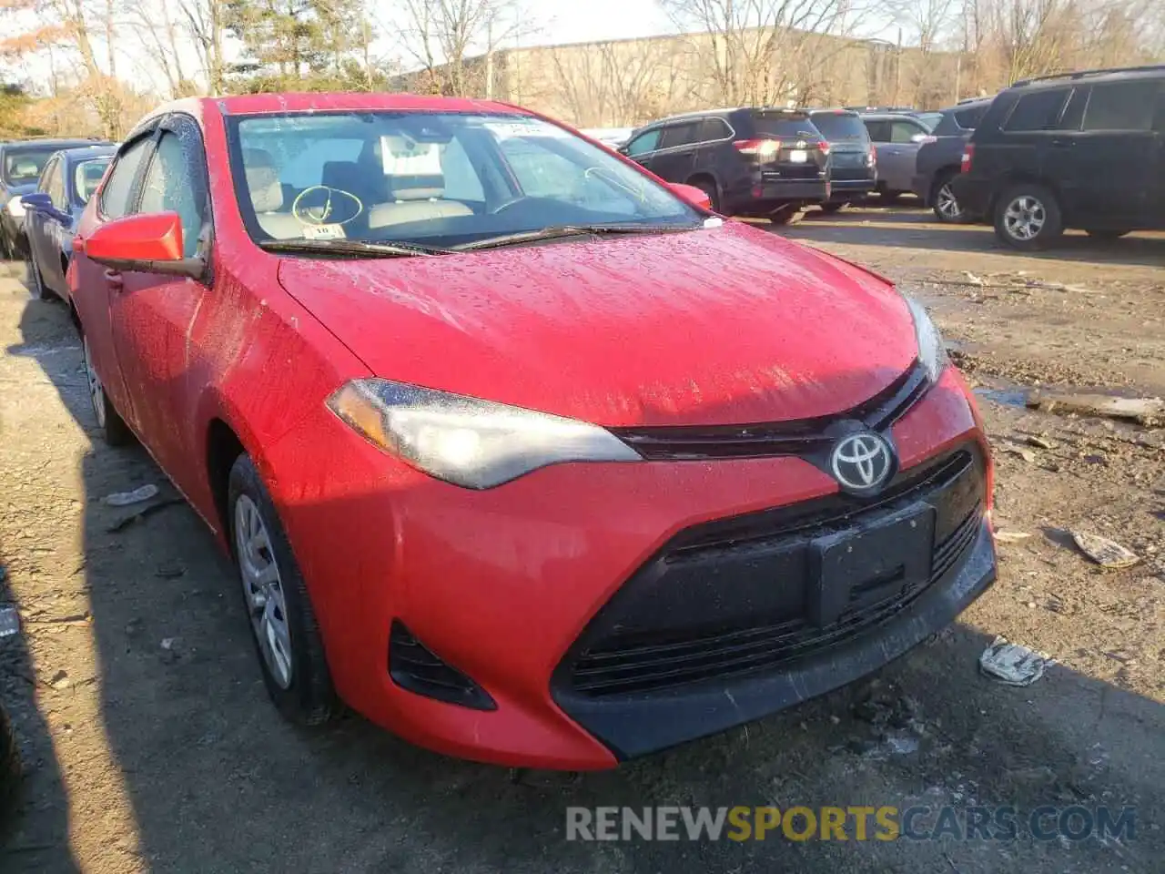 1 Photograph of a damaged car 2T1BURHE6KC125322 TOYOTA COROLLA 2019