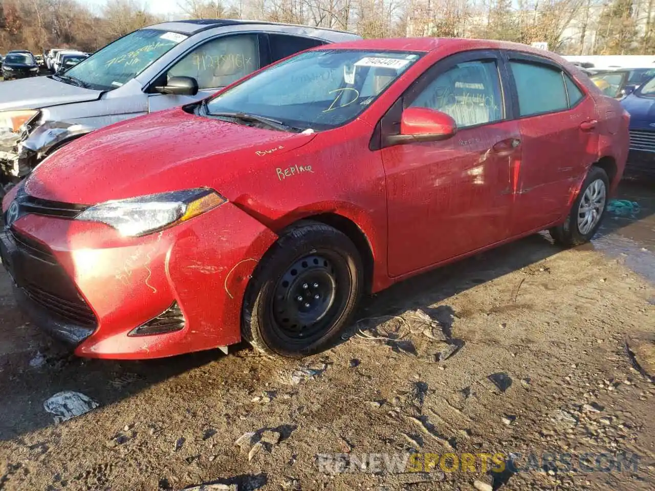 9 Photograph of a damaged car 2T1BURHE6KC125322 TOYOTA COROLLA 2019