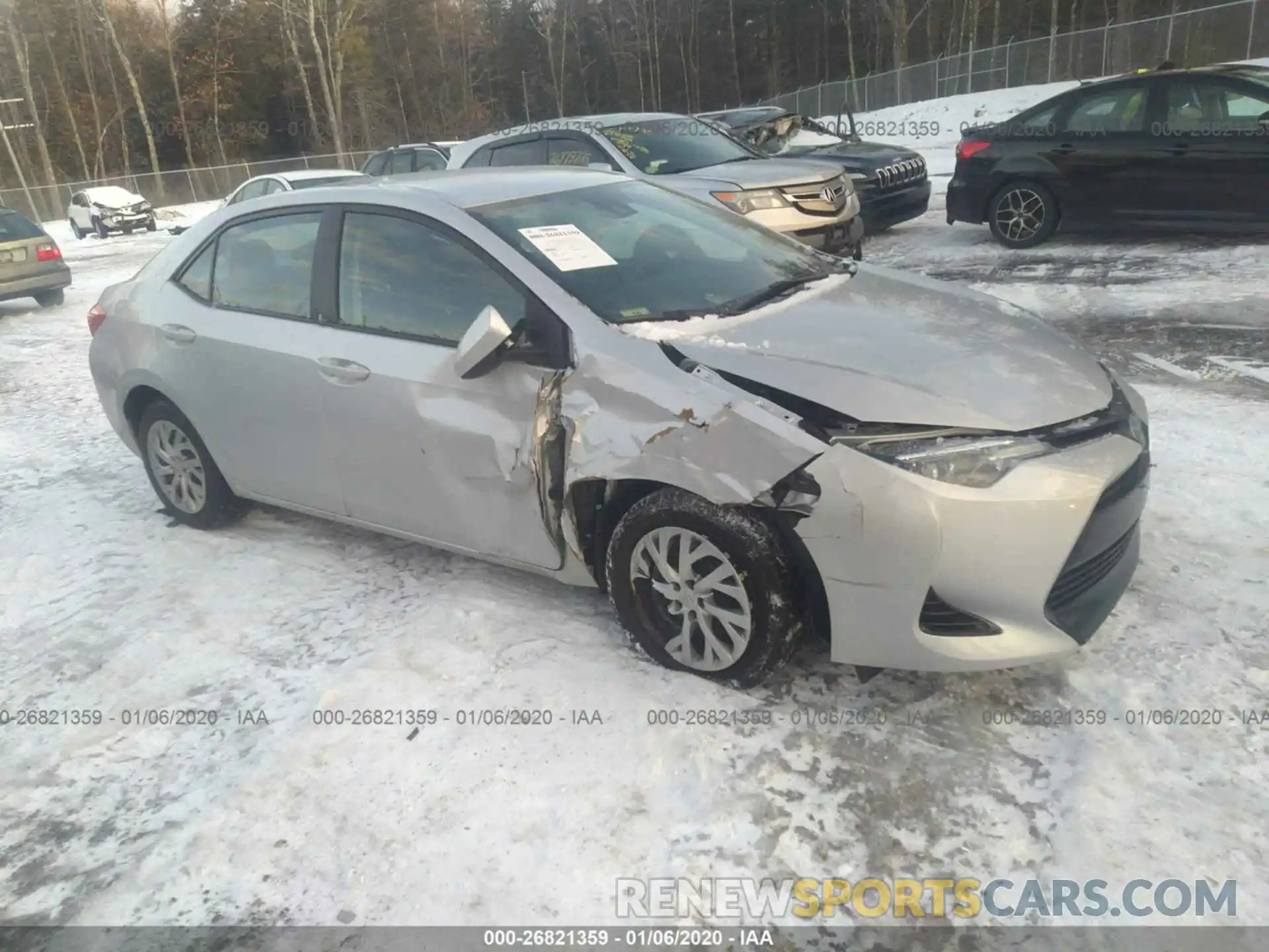 1 Photograph of a damaged car 2T1BURHE6KC125496 TOYOTA COROLLA 2019