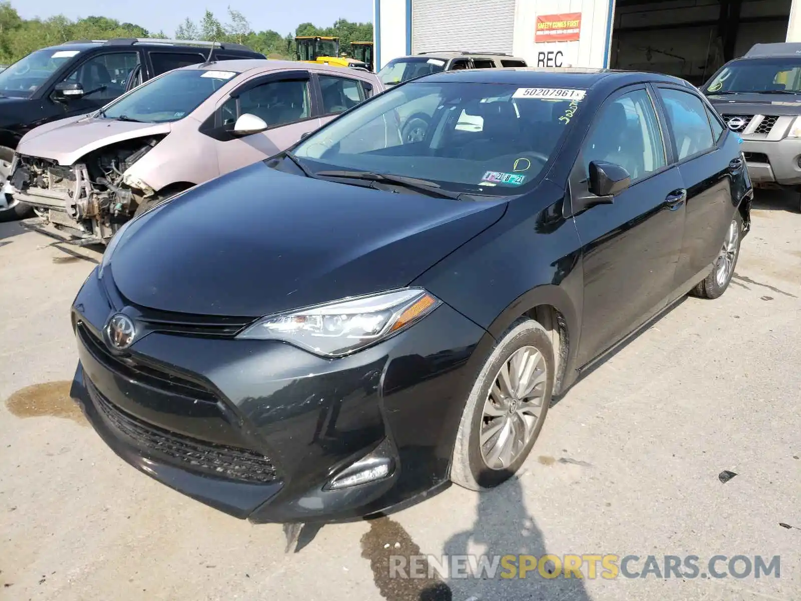 2 Photograph of a damaged car 2T1BURHE6KC126048 TOYOTA COROLLA 2019