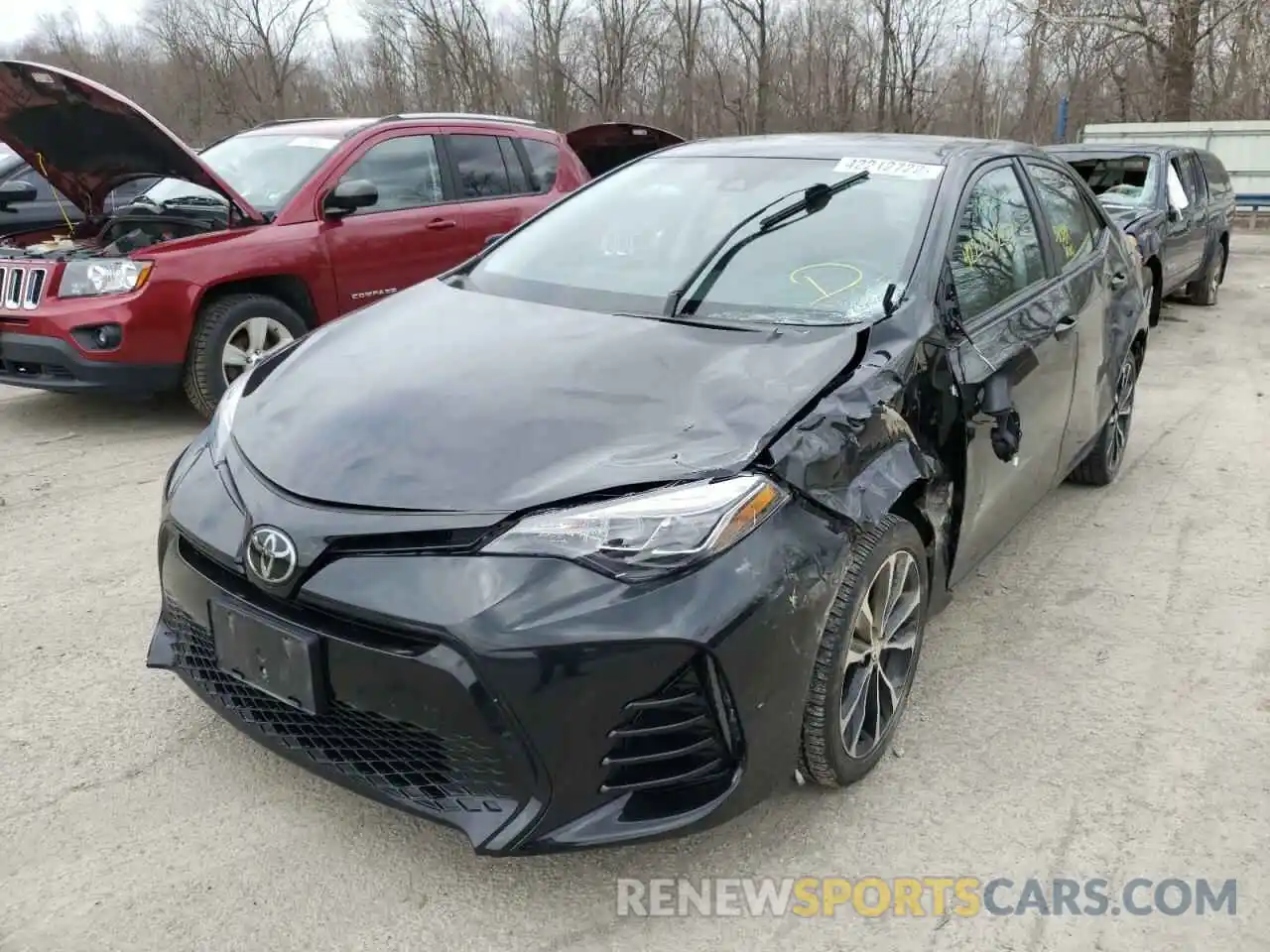 2 Photograph of a damaged car 2T1BURHE6KC126423 TOYOTA COROLLA 2019