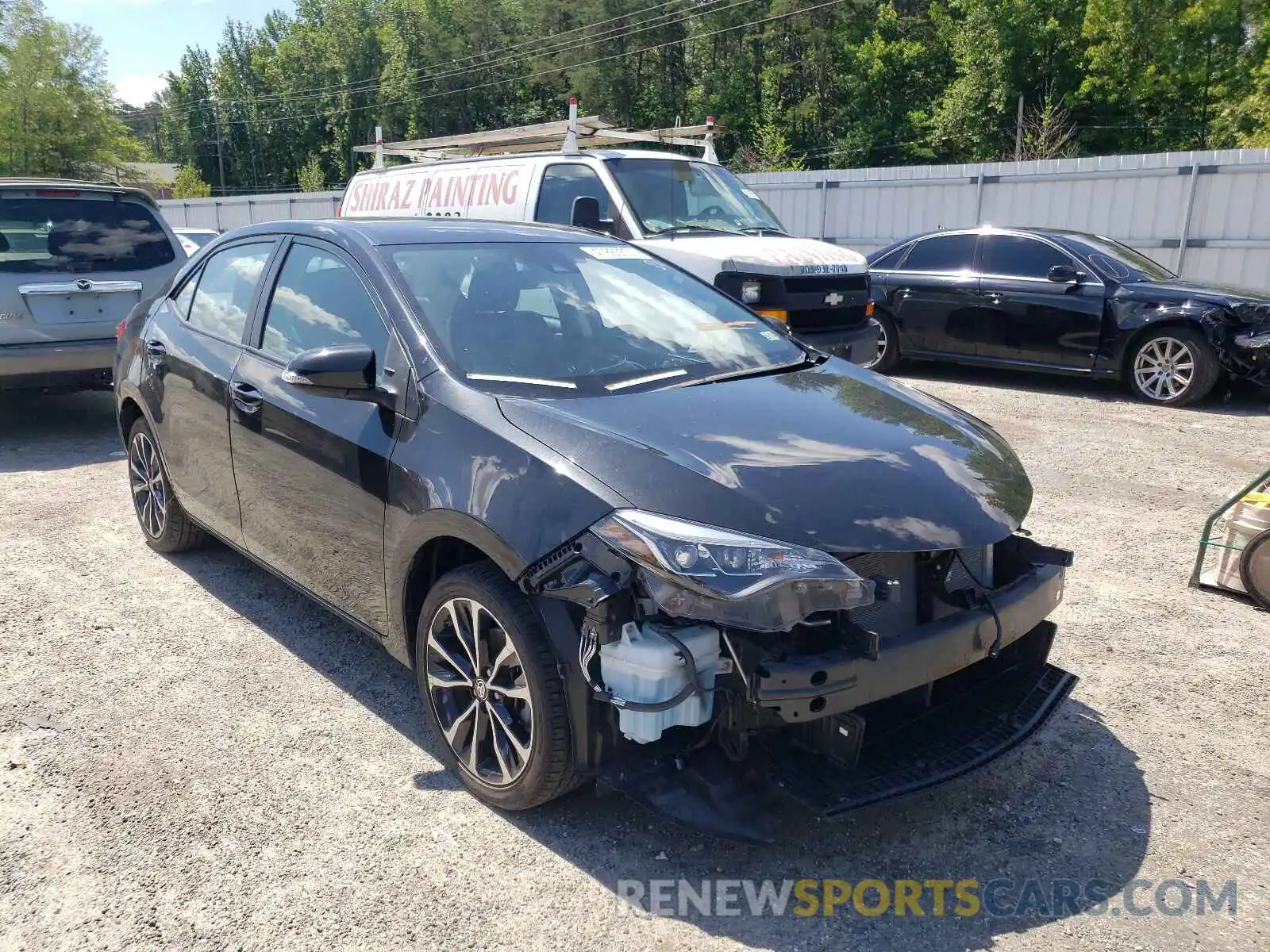 1 Photograph of a damaged car 2T1BURHE6KC126700 TOYOTA COROLLA 2019